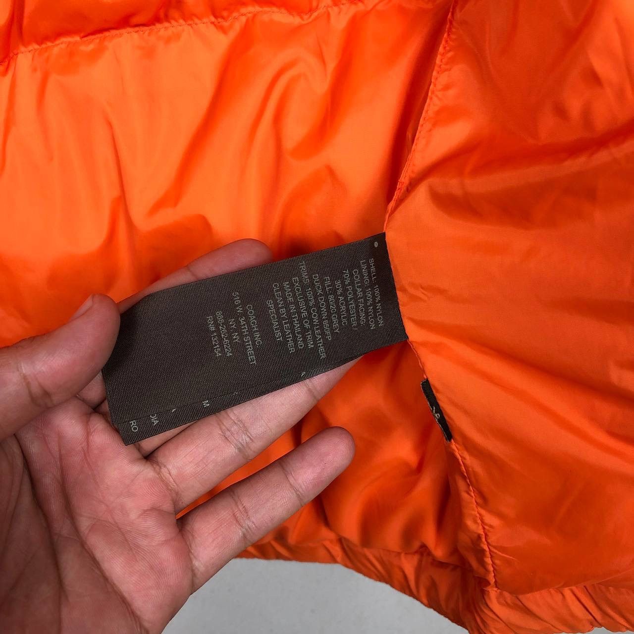 Coach Authentic Coach Down Vest Orange Puffer Jacket Size US L / EU 52-54 / 3 - 8 Thumbnail