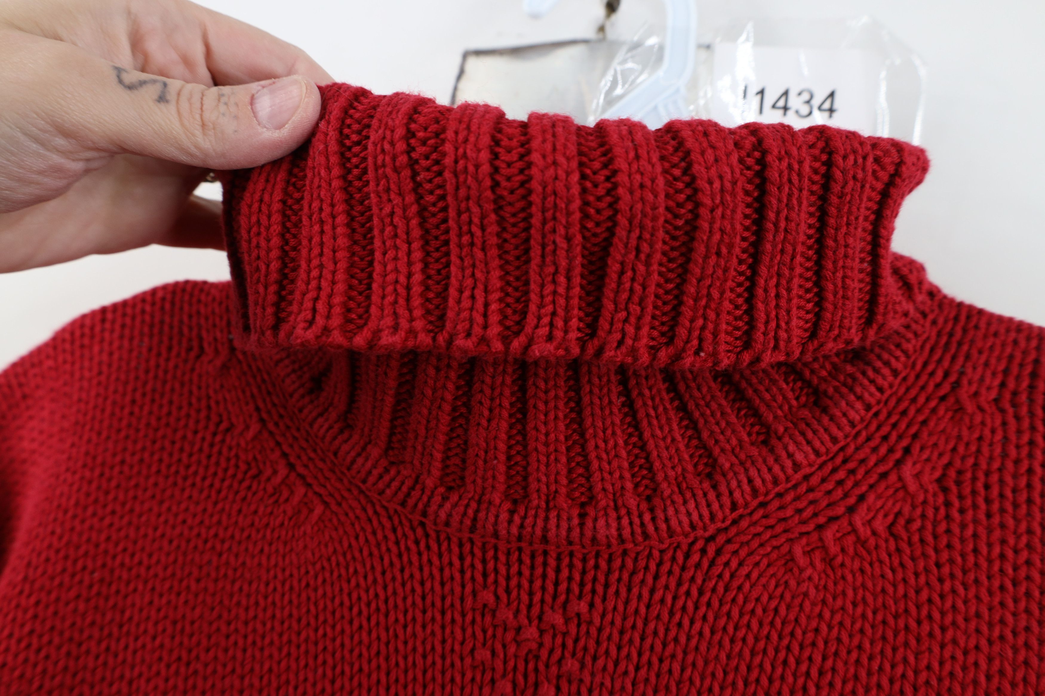 Ralph Lauren Vintage 90s Ralph Lauren Snowflake Knit Turtleneck Sweater Size L / US 10 / IT 46 - 5 Thumbnail