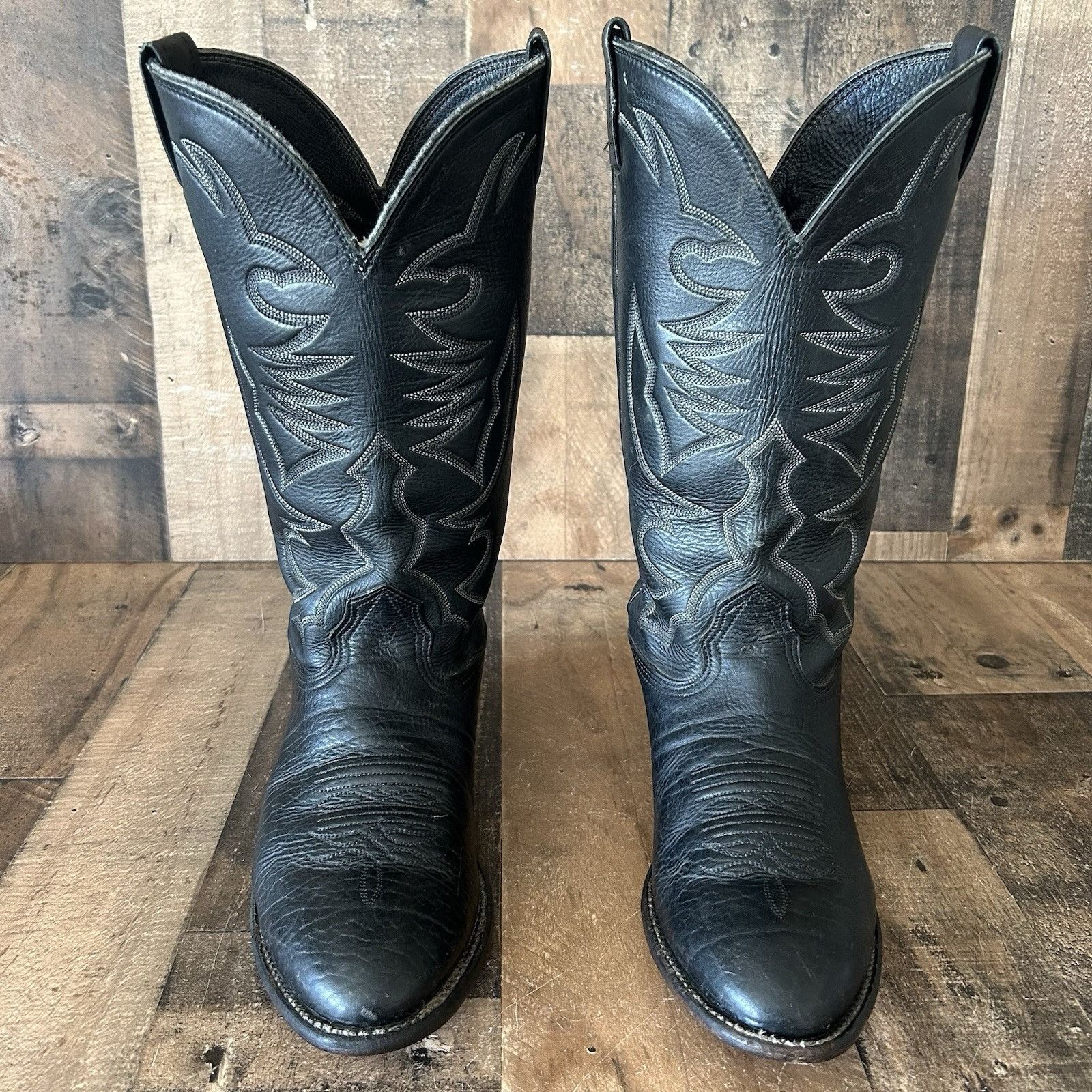 Larry Mahan Larry Mahan Vintage Bullhide Cowboy Boots Mens 11 B Size US 11 / EU 44 - 7 Thumbnail