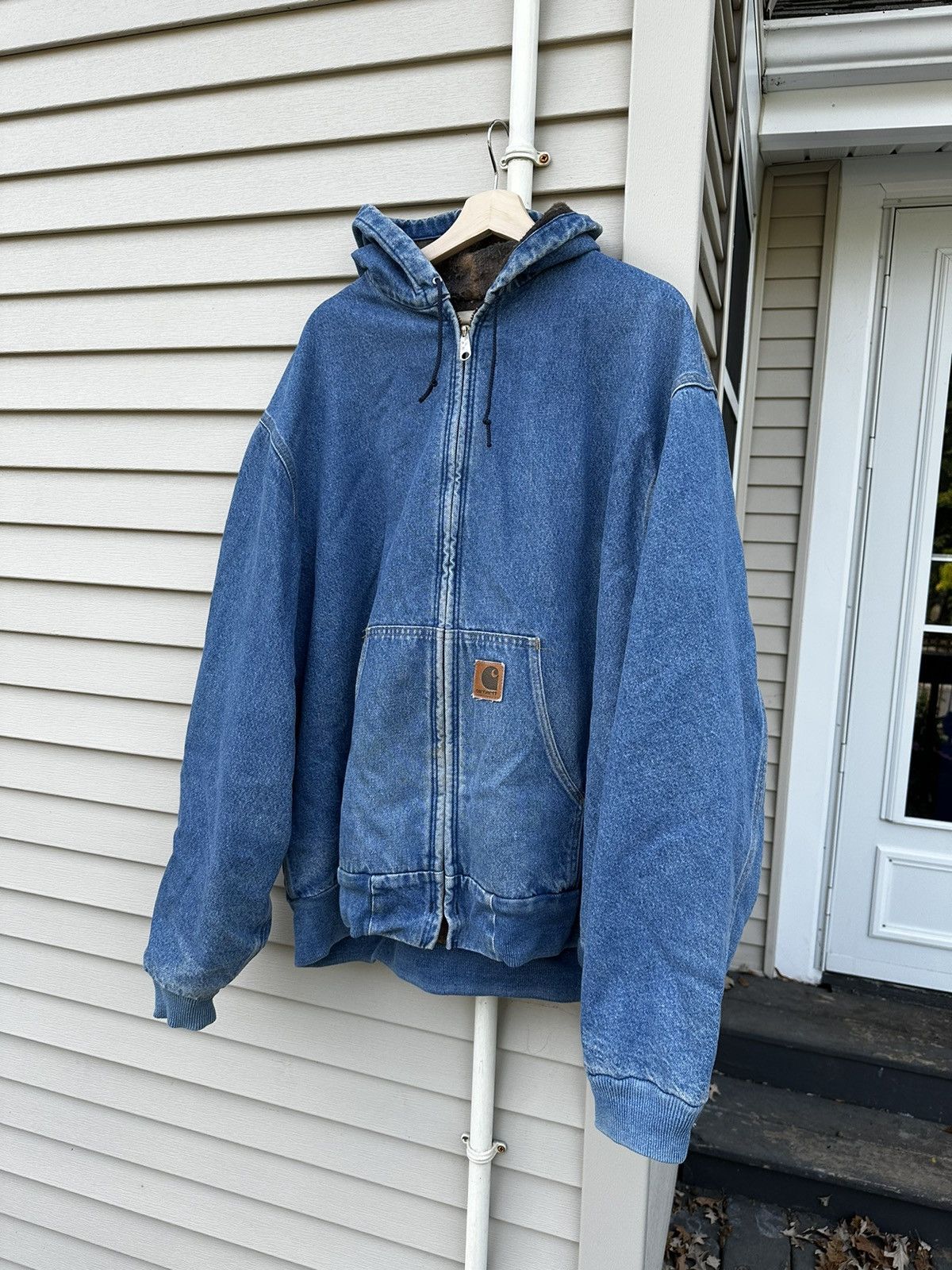 Vintage Vintage Carhartt Blanket Lined Hooded Jacket Grailed
