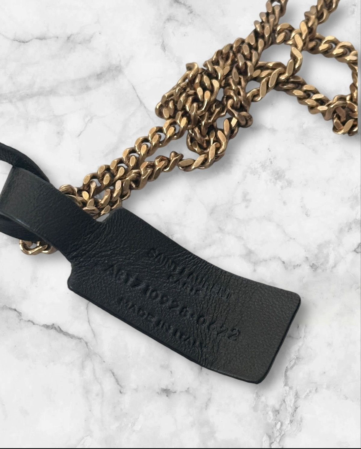 Saint Laurent Paris Saint Laurent Quilted Leather Case Necklace Size ONE SIZE - 8 Thumbnail