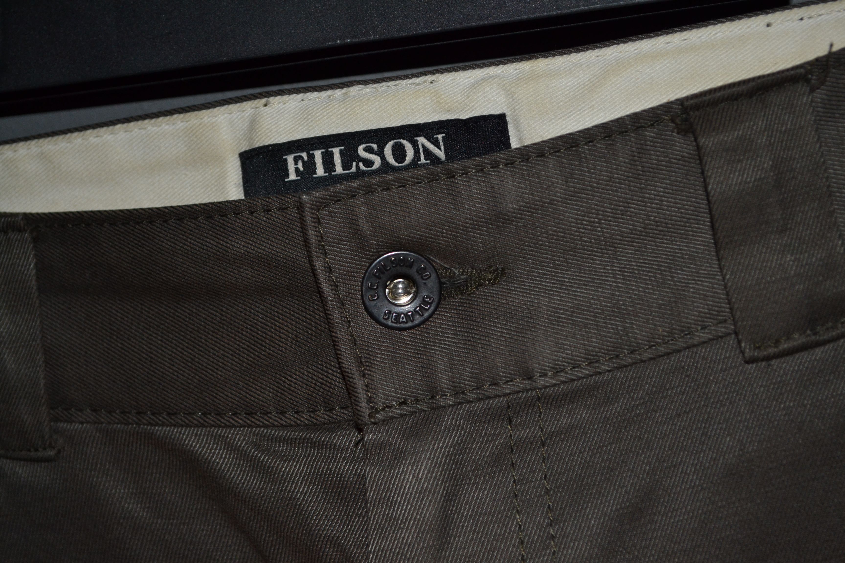 Filson Filson Bremerton Work Pant Olive Army Water Resistant 32 Size US 32 / EU 48 - 7 Thumbnail