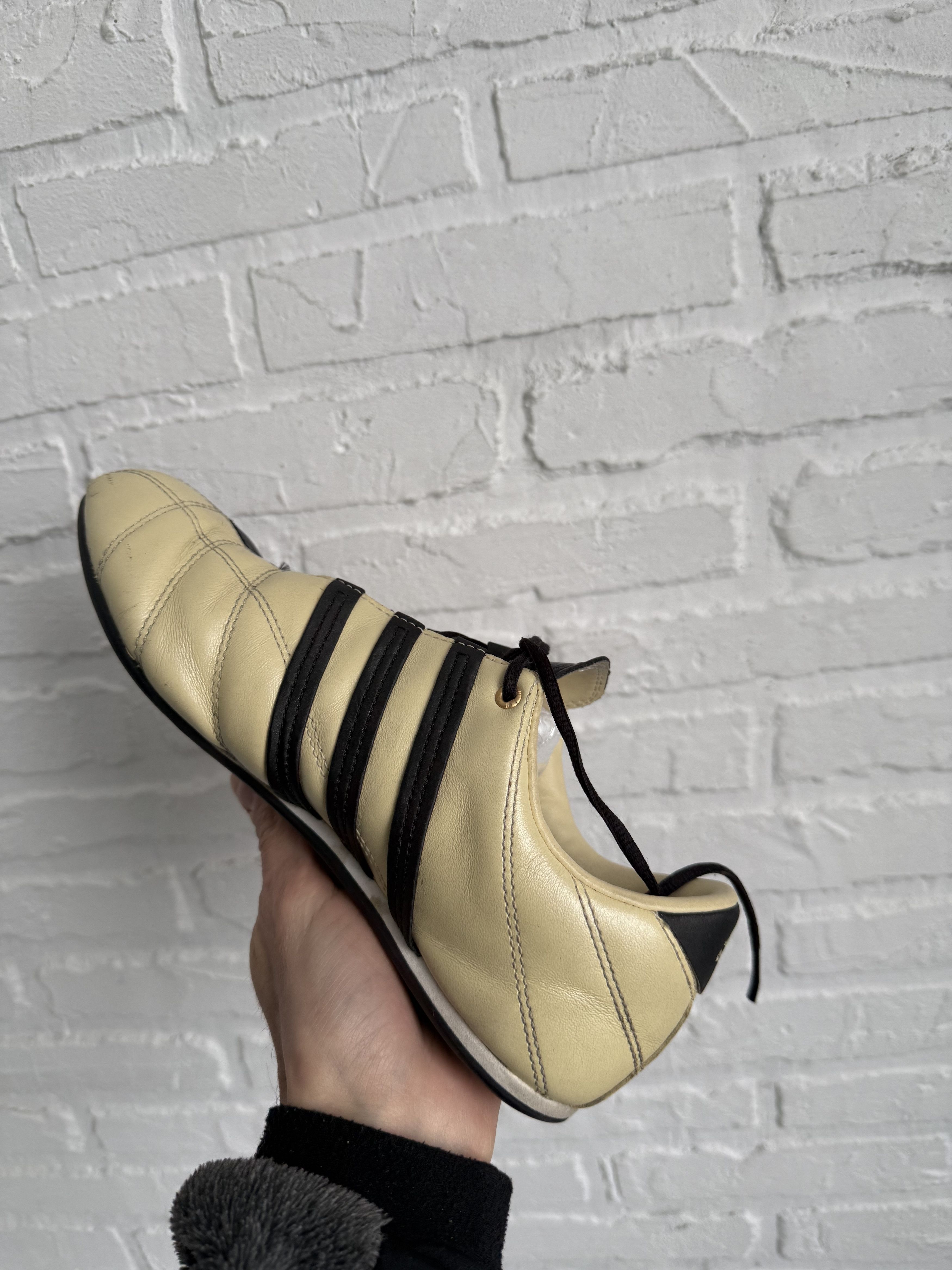 Adidas Vintage 2000s Adidas Taekwondo beige leather low sneakers Size US 7 / IT 37 - 5 Thumbnail