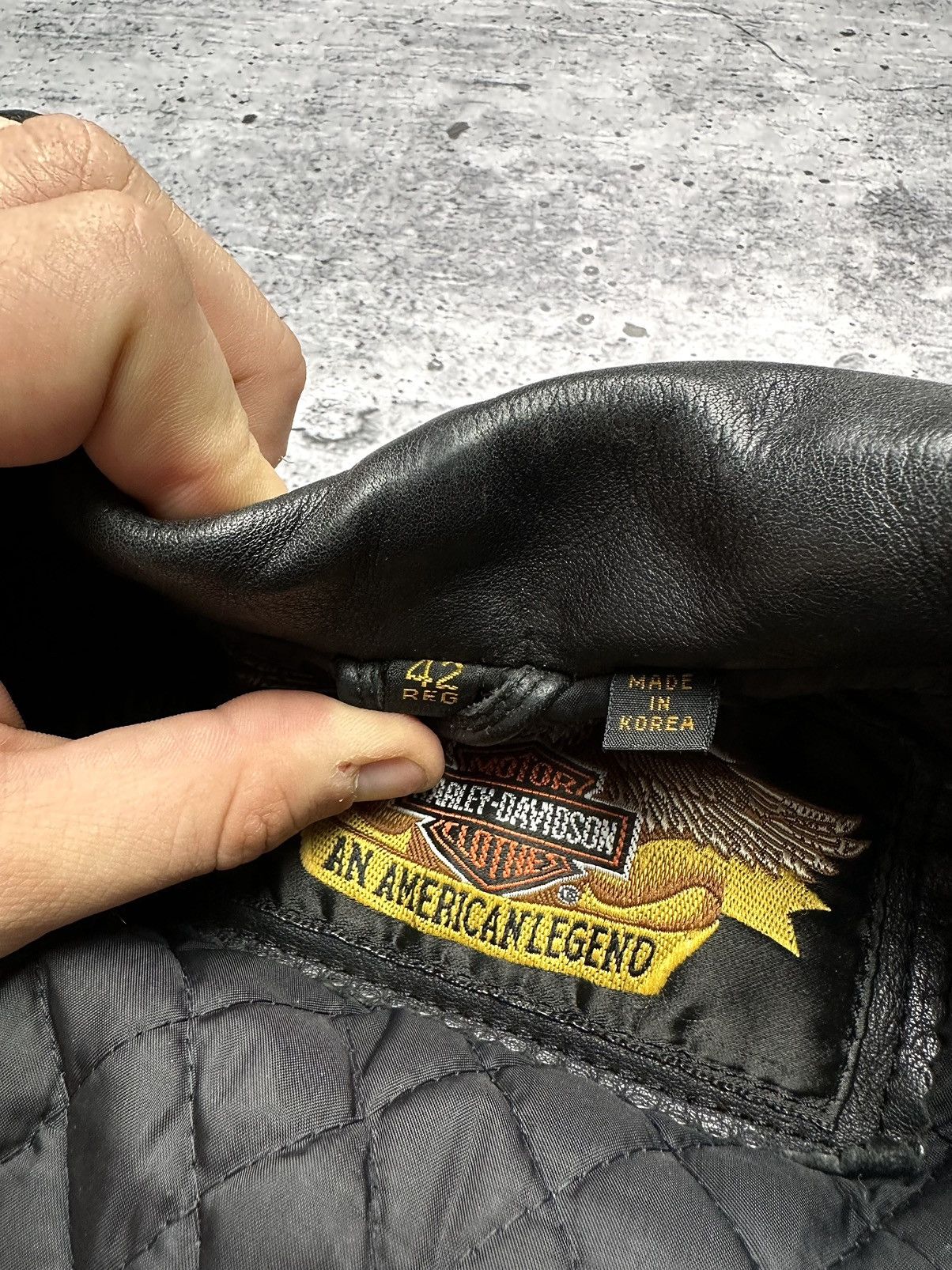 Harley Davidson RARE🔥 Harley Davidson Motorcycle Leather Biker Moto Jacket! Size US S / EU 44-46 / 1 - 10 Thumbnail