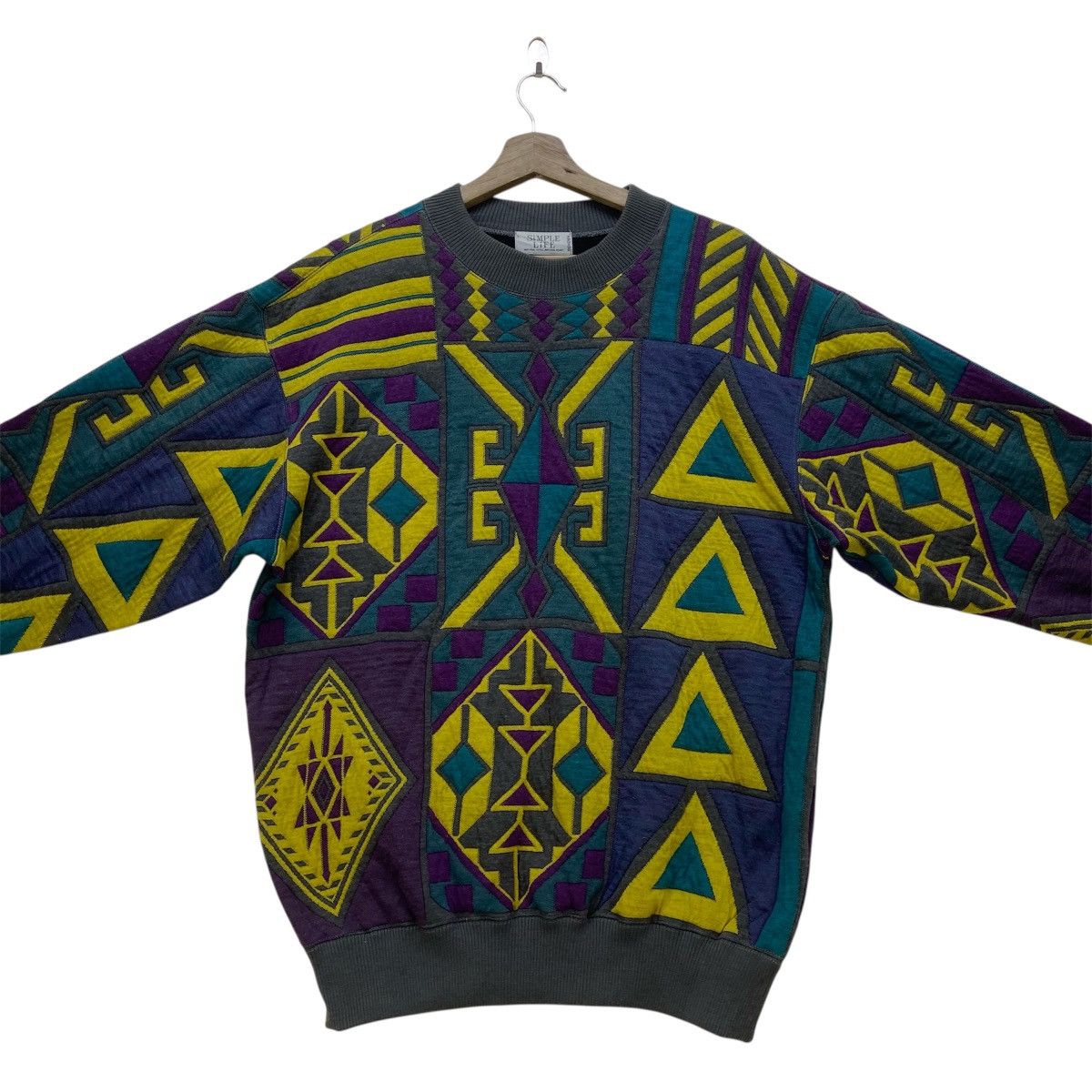 Japanese Brand Vintage Japnese Streetwear Simple Life Art Sweatshirt Size US L / EU 52-54 / 3 - 3 Thumbnail