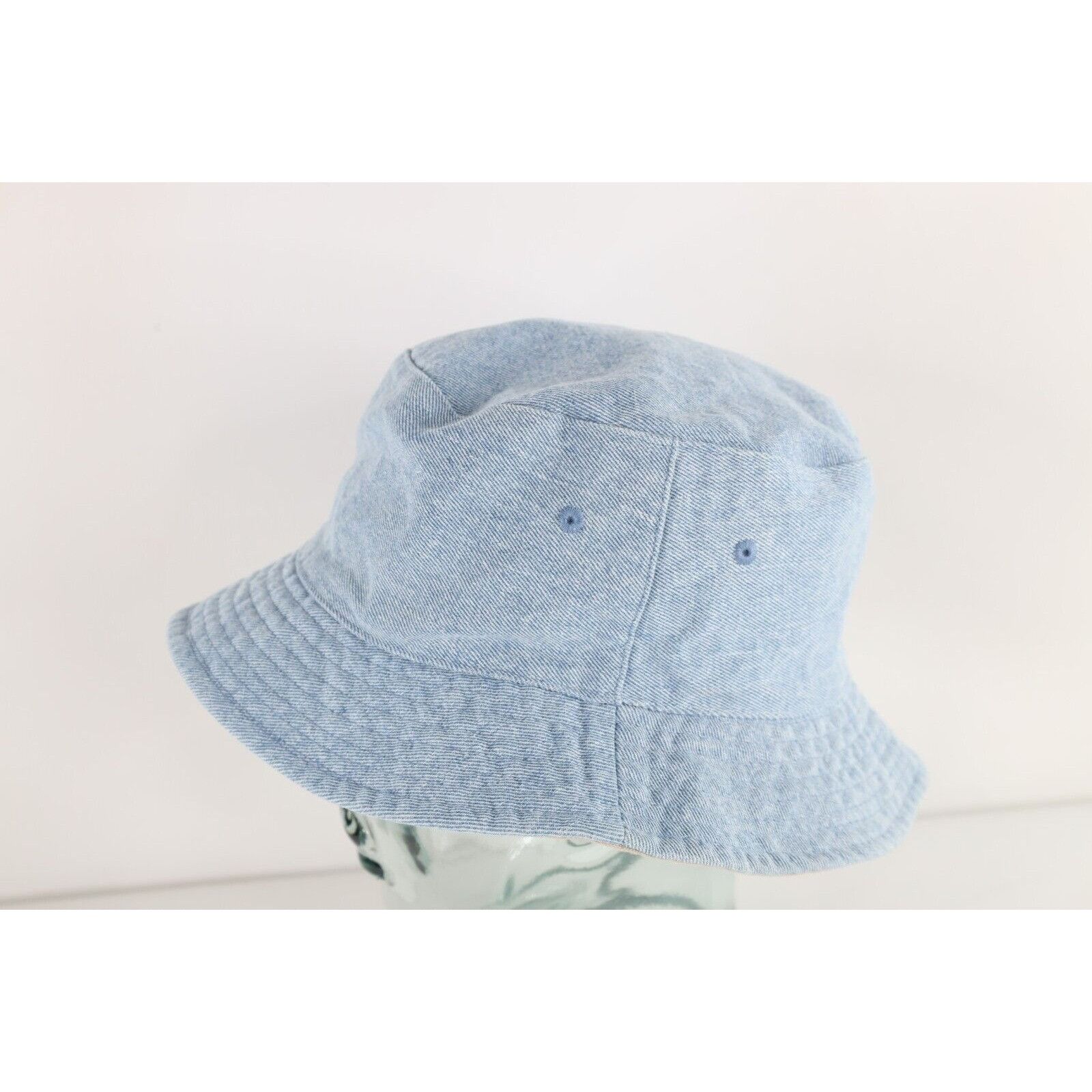 Vintage Vintage 90s Streetwear Faded Reversible Denim Bucket Hat Size ONE SIZE - 2 Thumbnail