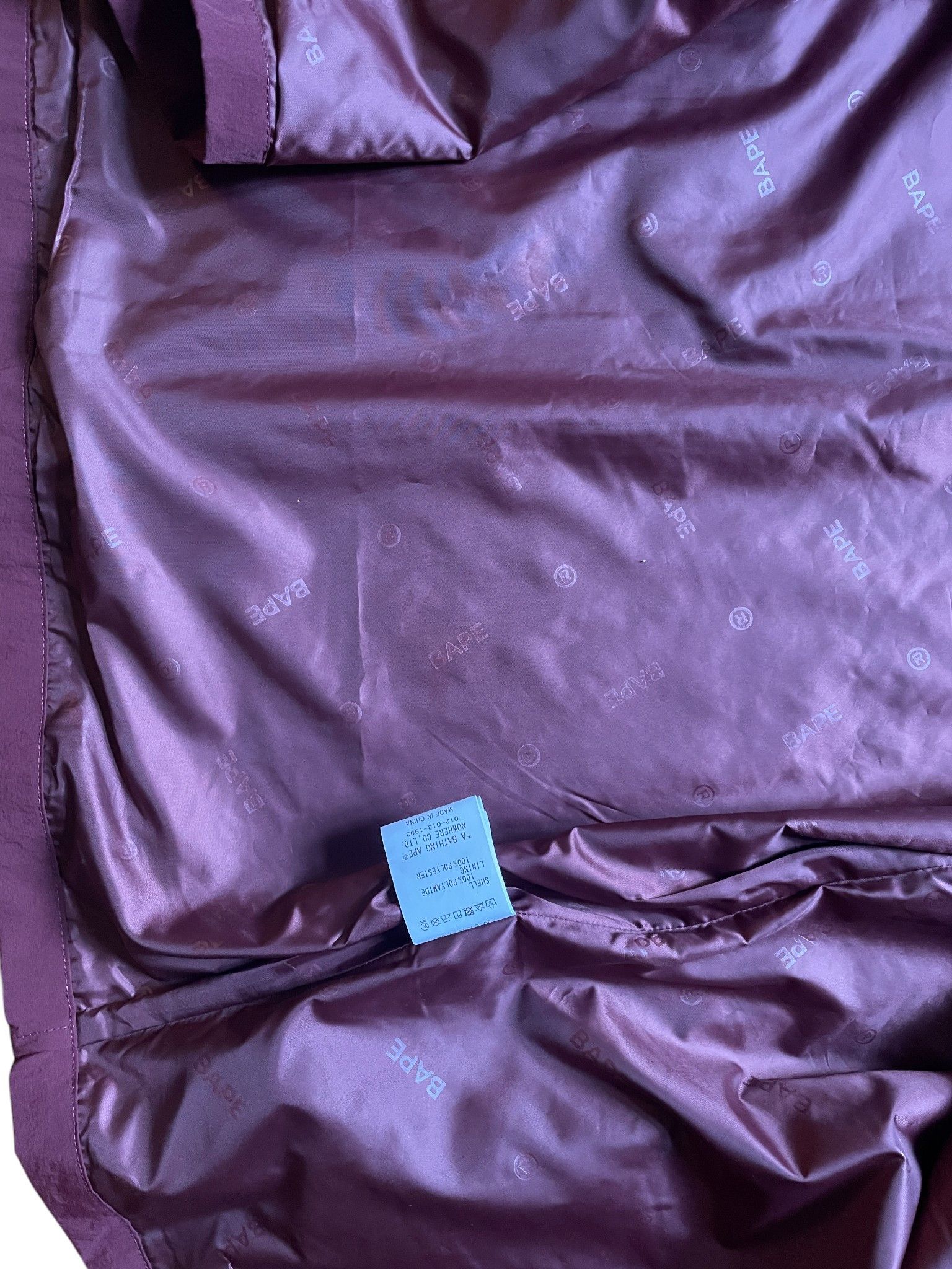 Bape A Bathing Ape (BAPE) Busy Works Coach Jacket – Burgundy Size US M / EU 48-50 / 2 - 6 Thumbnail