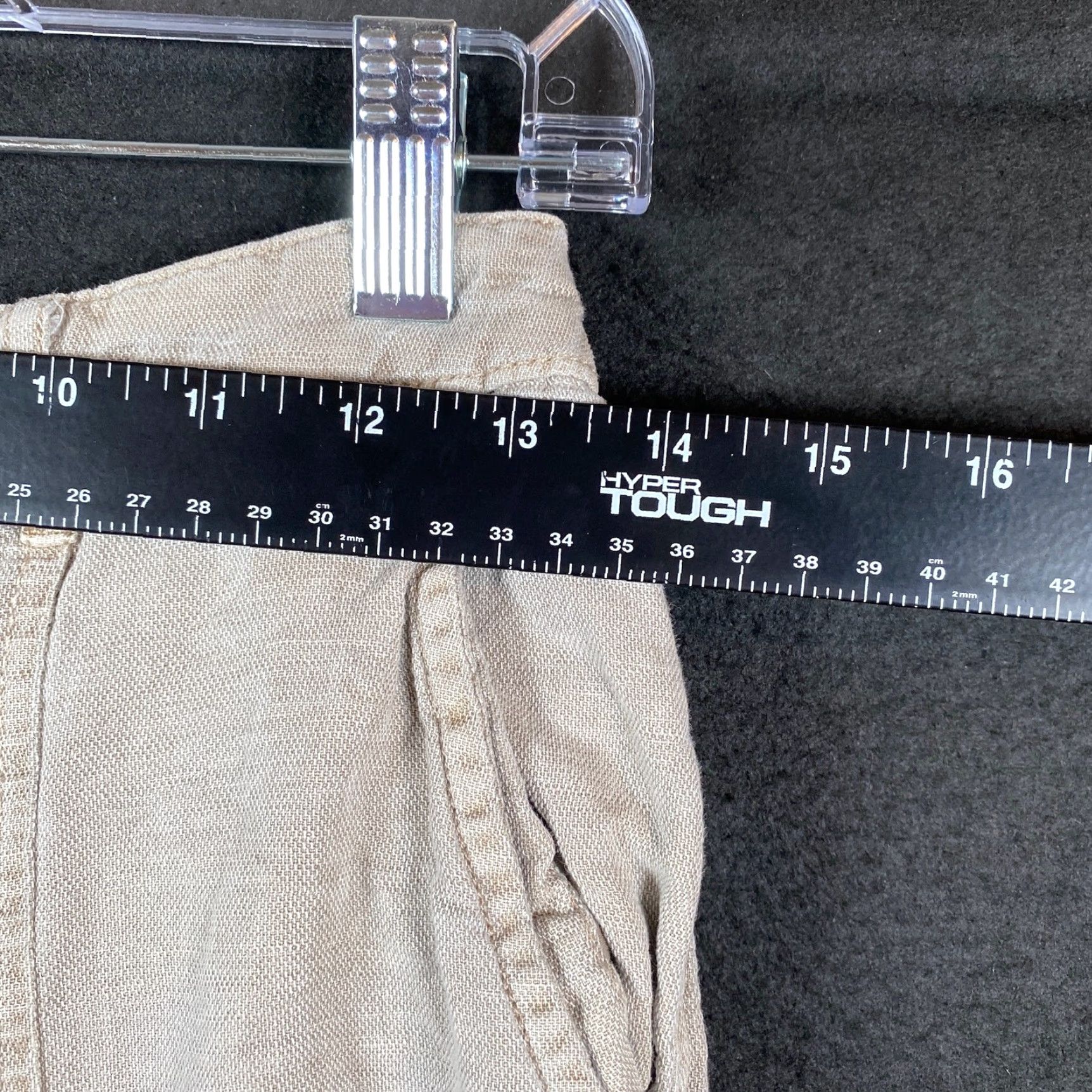Nicole Miller Nicole Miller Pants Womens S Gray/Brown Cargo Joggers Linen Lyocell Blend Cuffed Size 27" / US 4 / IT 40 - 7 Thumbnail