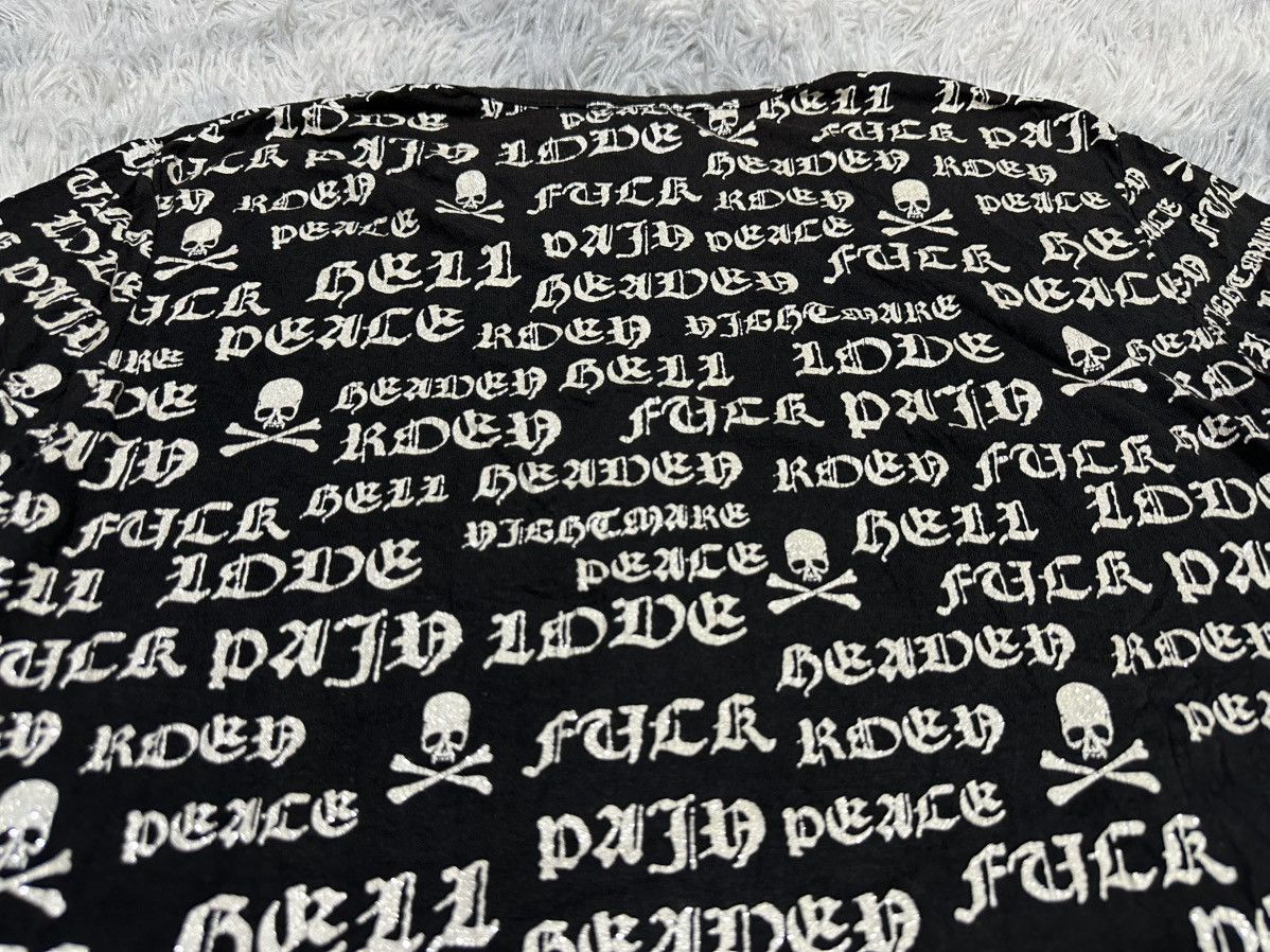 Mastermind Japan × Roen 🔥Y2K Roen Poem Shirt Skull Fuck Pain Love Peace Goth Punk Size US M / EU 48-50 / 2 - 10 Thumbnail