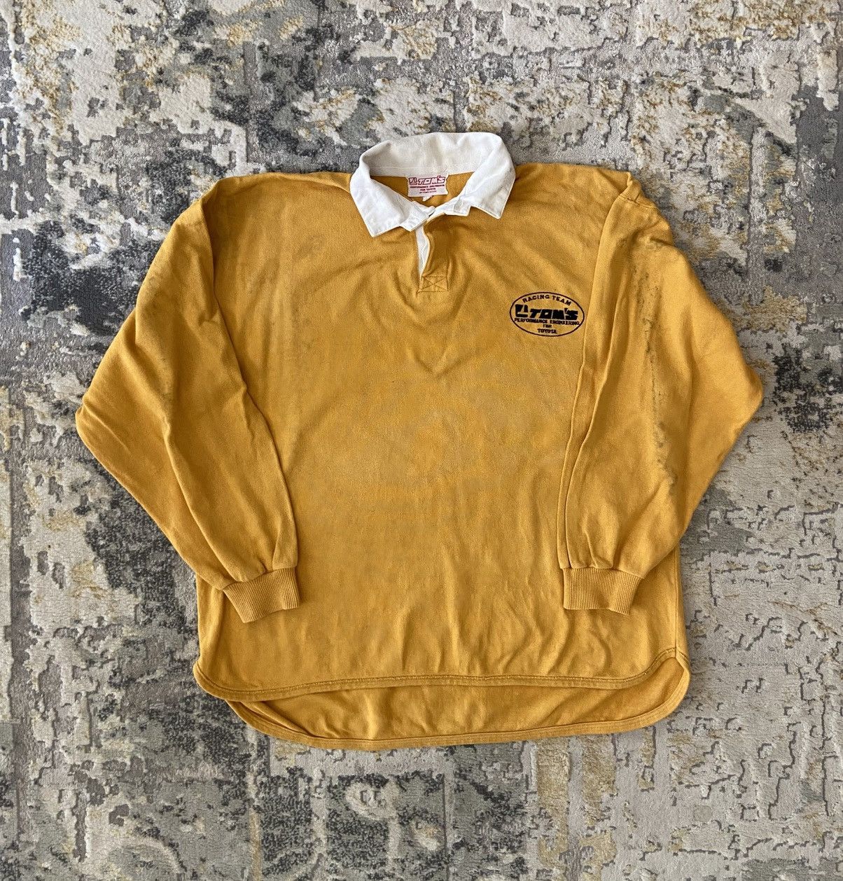 Toms VINTAGE TOM RACING RACING TEAM MOTORSPORT RUGBY POLO SHIRT Size US L / EU 52-54 / 3 - 8 Thumbnail
