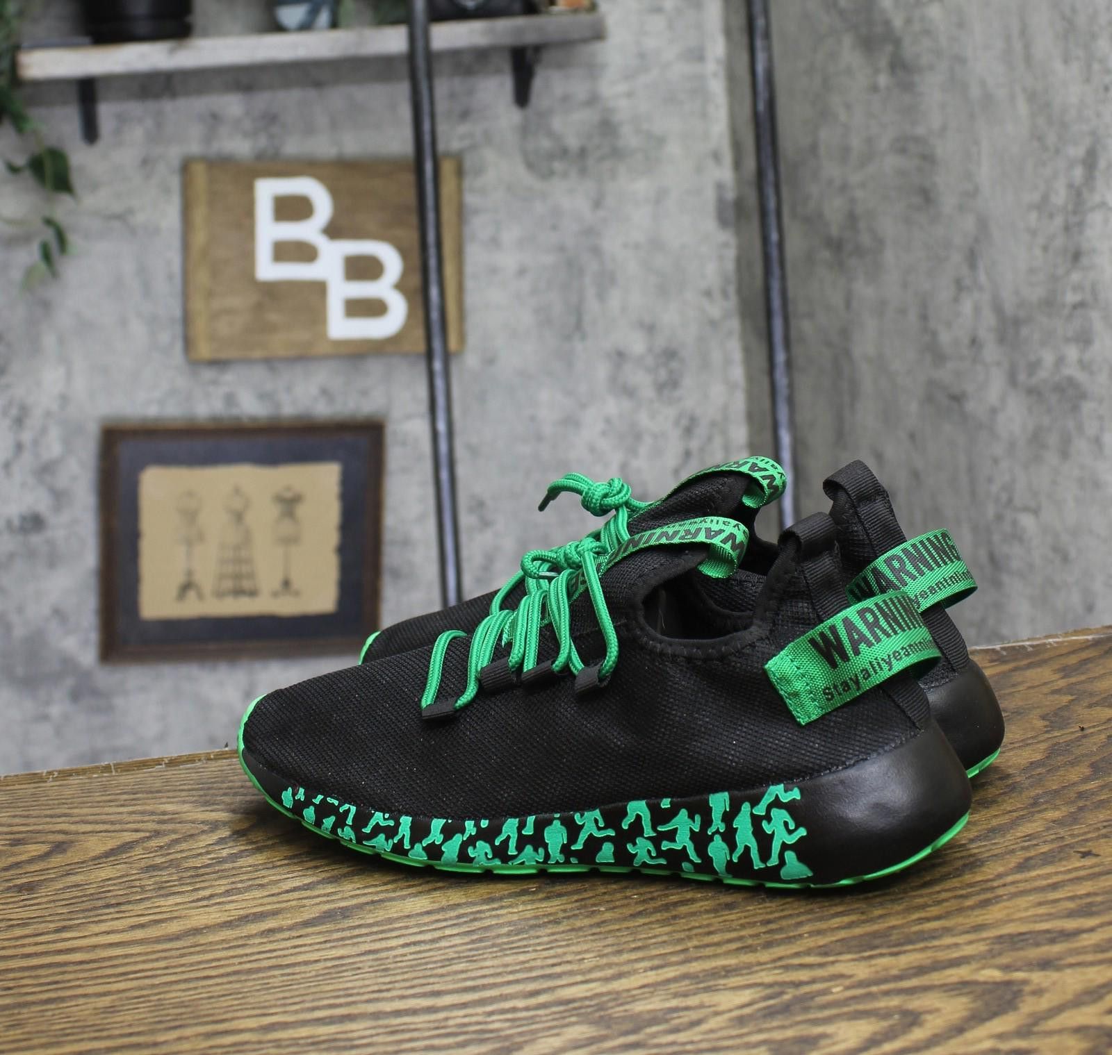 Other New Warning Isecured Foam Mesh Sneakers Green 10 (eur 41) Size US 10 / IT 40 - 2 Thumbnail