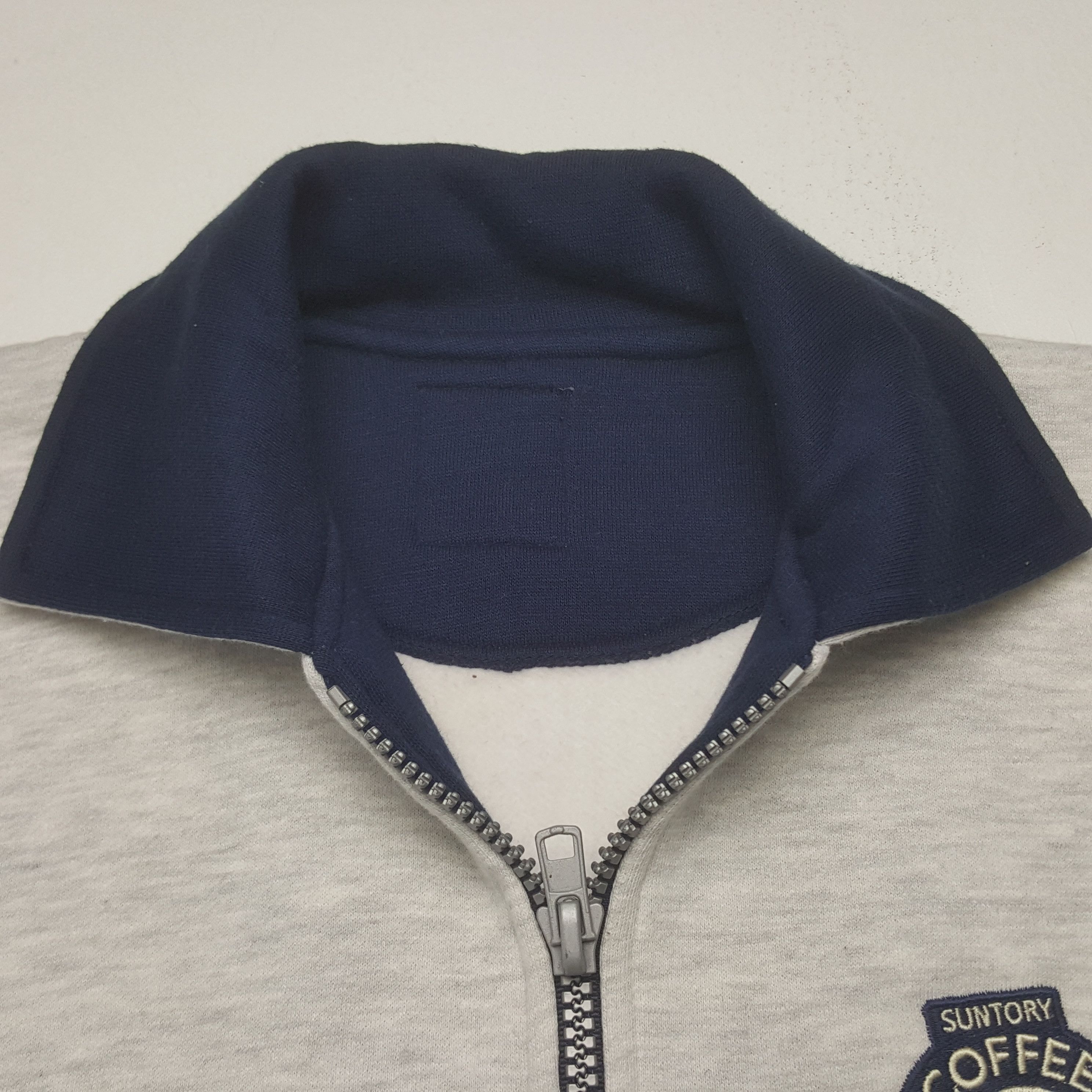 Vintage Vintage Boss Coffee Half Zipper Collared Sweatshirt C323N20 Size US L / EU 52-54 / 3 - 5 Thumbnail