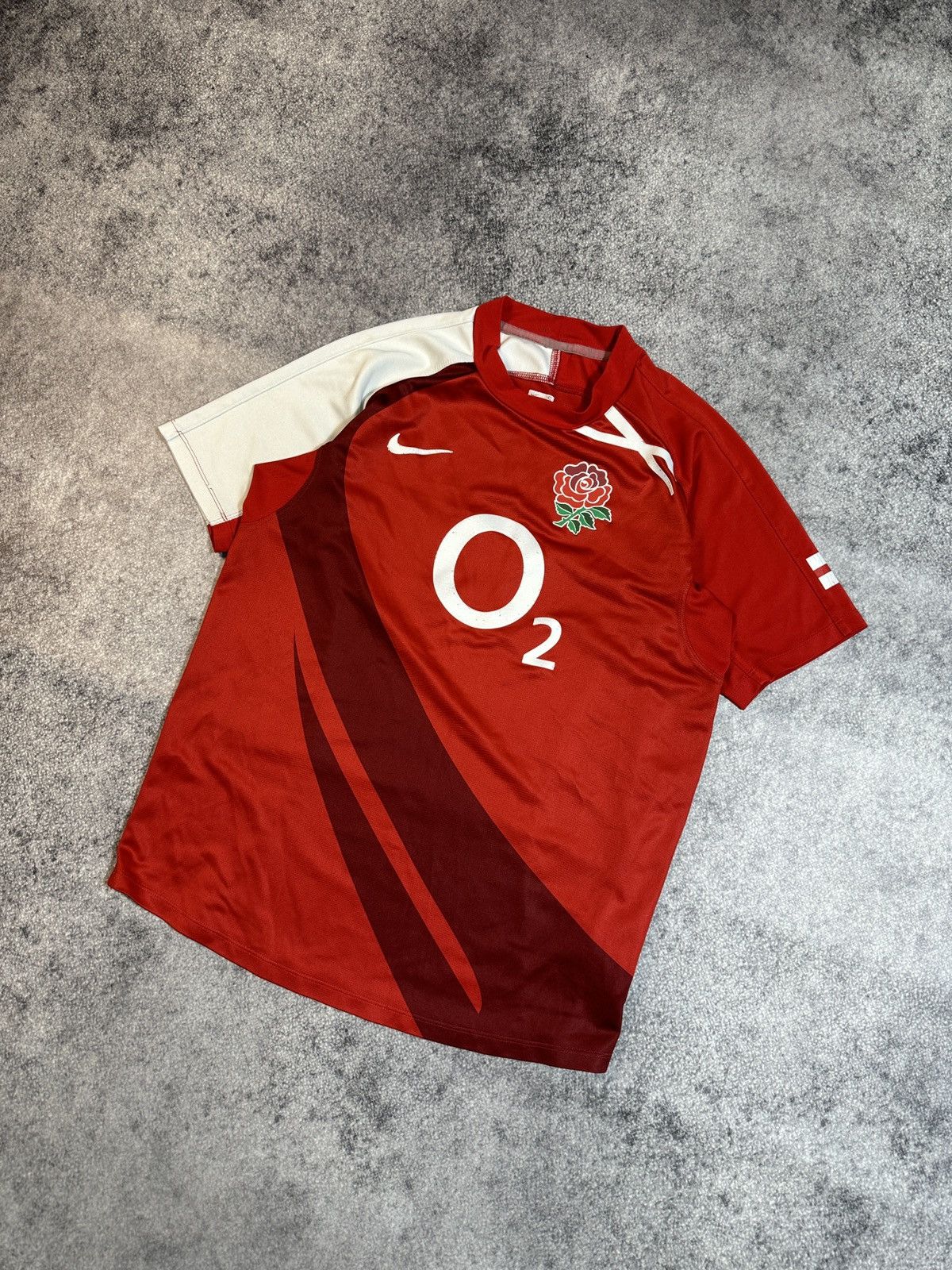 Nike × Vintage vintage Nike England O2 Rugby Streetwear rare Jersey VTg S Size US S / EU 44-46 / 1 - 1 Thumbnail