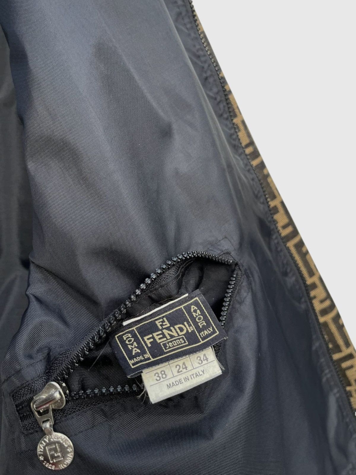 Fendi Vintage Fendi Zucca Monogram FF Reversible Hoodie Jacket Size US M / EU 48-50 / 2 - 13 Thumbnail