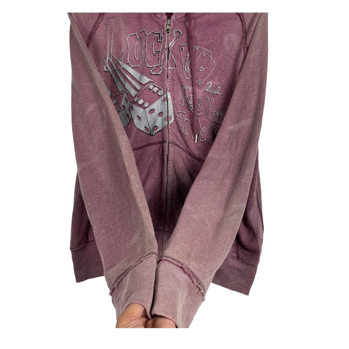 Diesel 💥DIESEL LUCK ACE HOODIE SUNDADED DESIGN Size US M / EU 48-50 / 2 - 6 Thumbnail
