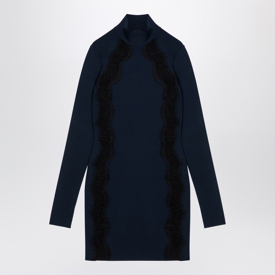 Stella McCartney Navy Draped Fitted Dress | Grailed