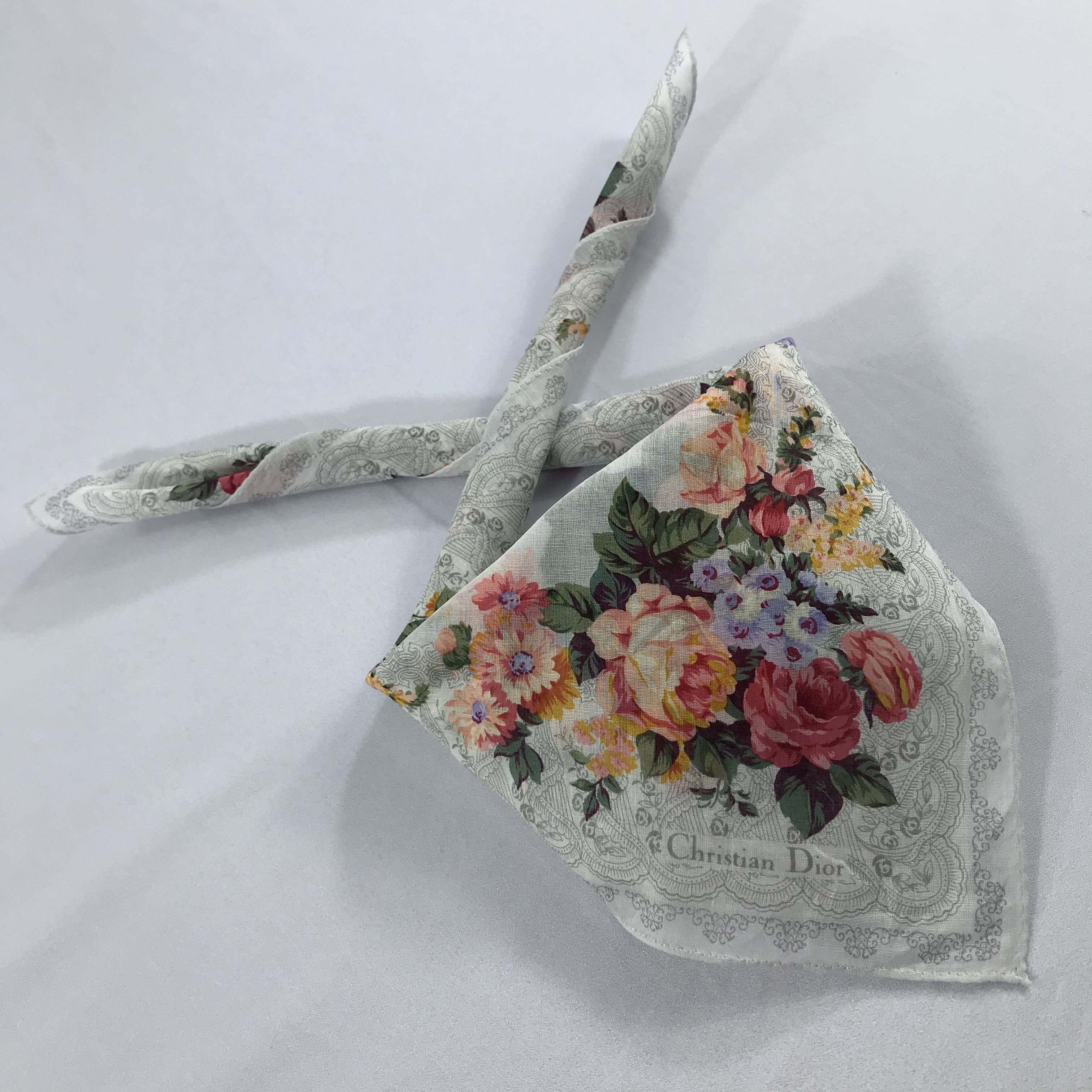Vintage Christian Dior Bandana / Handkerchief / Neckerchief - S1972 Size ONE SIZE - 4 Thumbnail