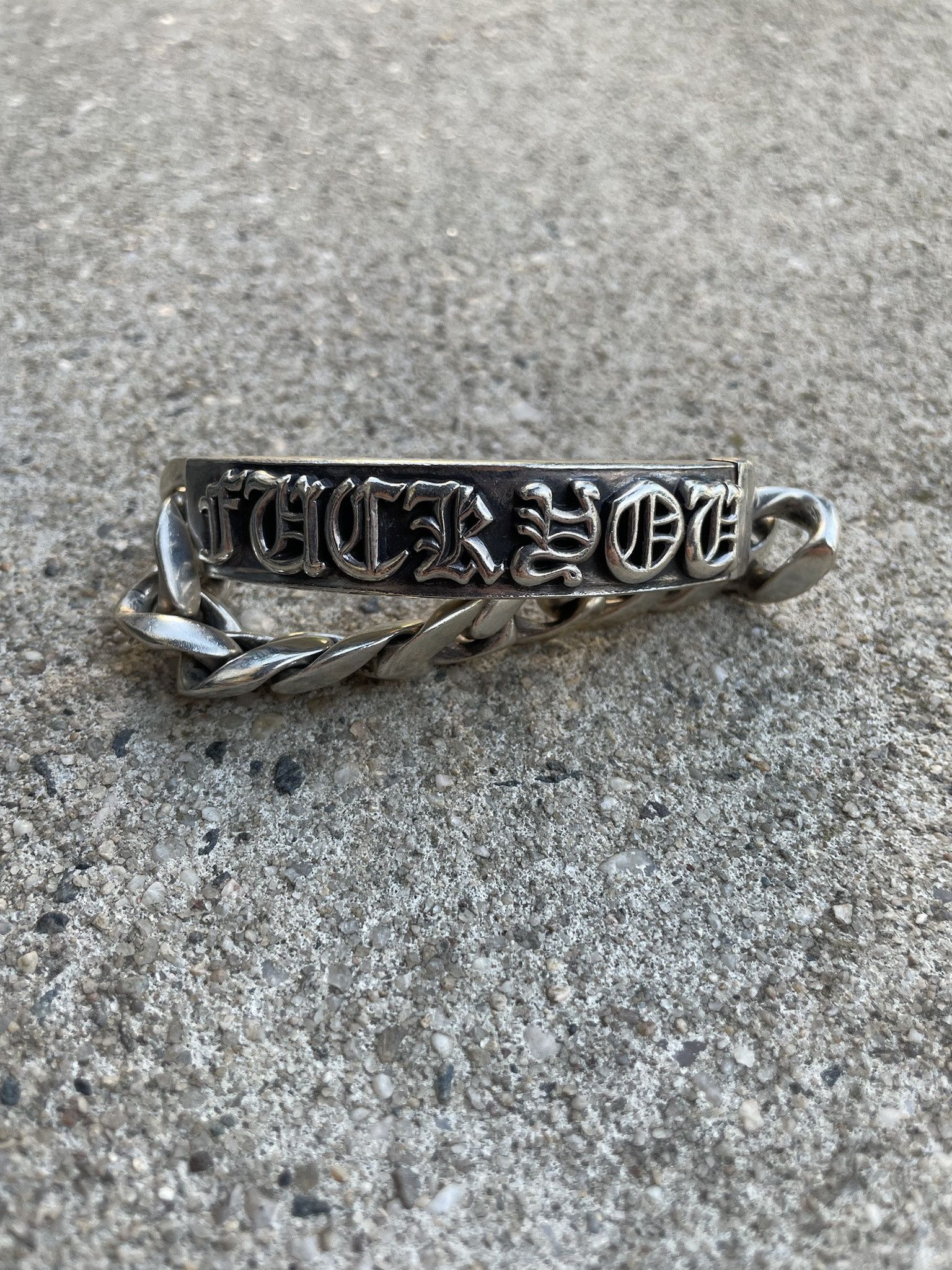 Chrome Hearts Chrome Hearts FUCK YOU ID Bracelet Size ONE SIZE - 1 Thumbnail