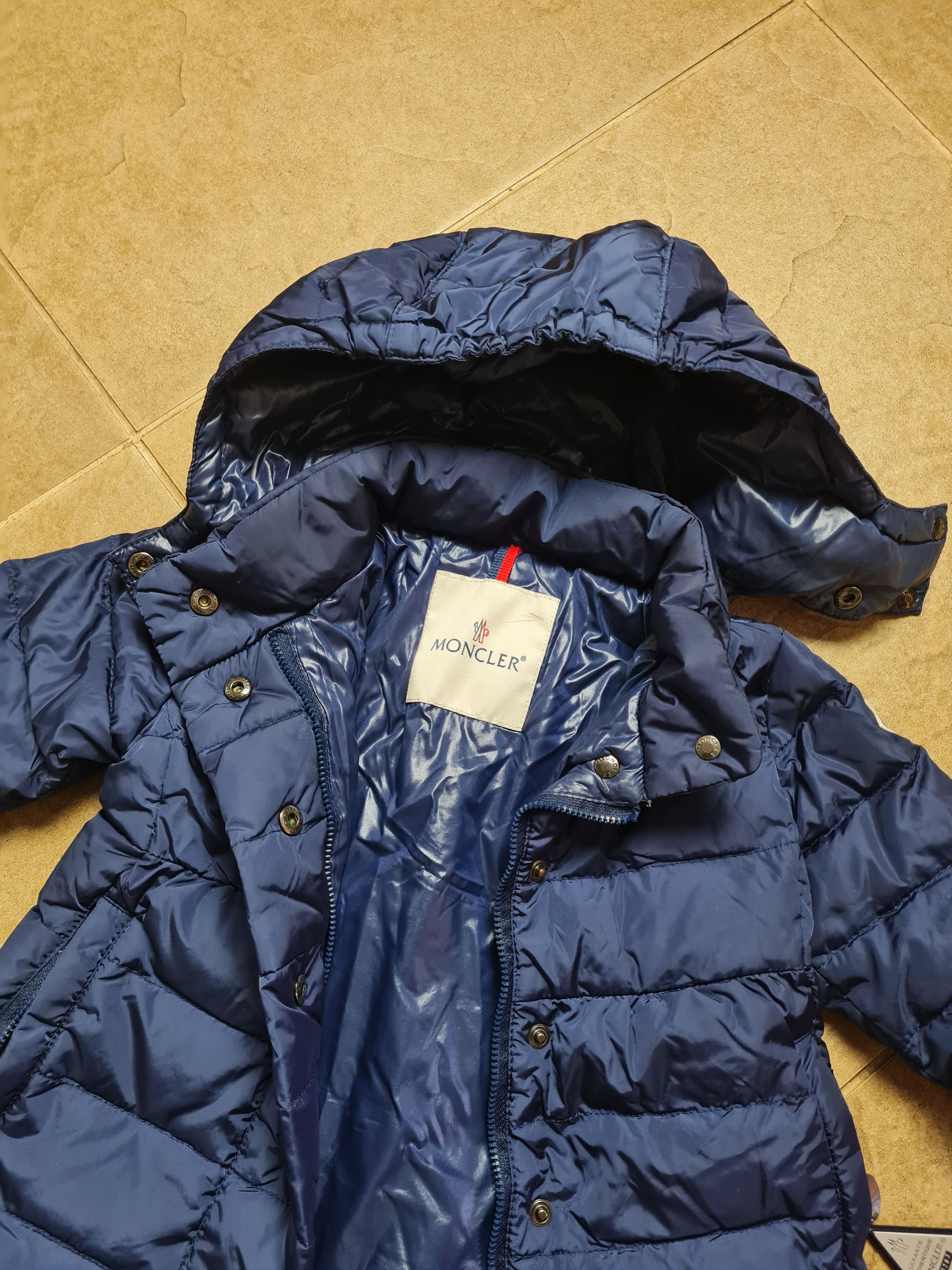 Moncler Down Jacket Moncler Parka Blue12 mois - sz 74cm Size XXS / US 00 / IT 34 - 5 Thumbnail