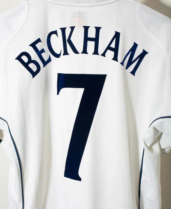 Other Beckham 7 England 2002 Vintage Retro Football Jersey Size US L / EU 52-54 / 3 - 3 Thumbnail