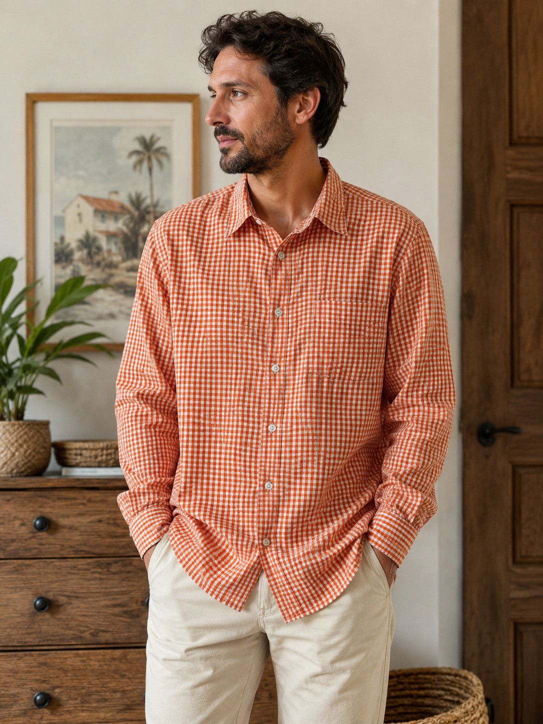 Comme des Garcons Homme CDGH Checked Button Up Shirt Size US L / EU 52-54 / 3 - 2 Thumbnail