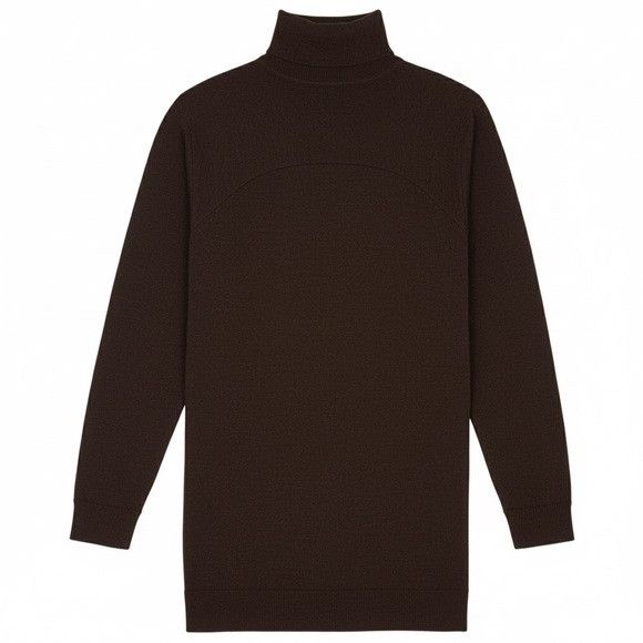 Maison Margiela Maison Margiela Brown Wool Blend Mini Dress / Tunic Top 🇮🇹 Size S / US 4 / IT 40 - 14 Thumbnail