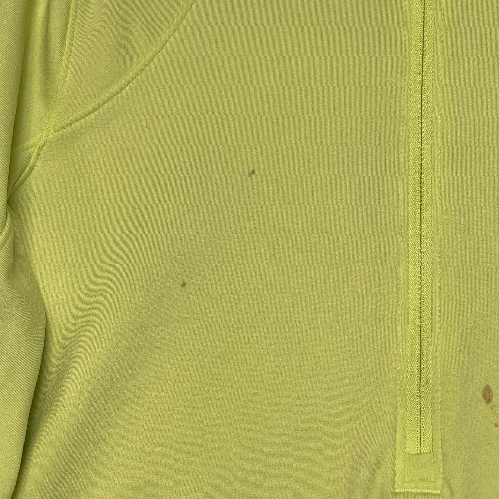 Under Armour Under Armour ColdGear Thermal Shirt Womens Large Yellow Fitted Logo Hi Low Hem Size L / US 10 / IT 46 - 6 Thumbnail