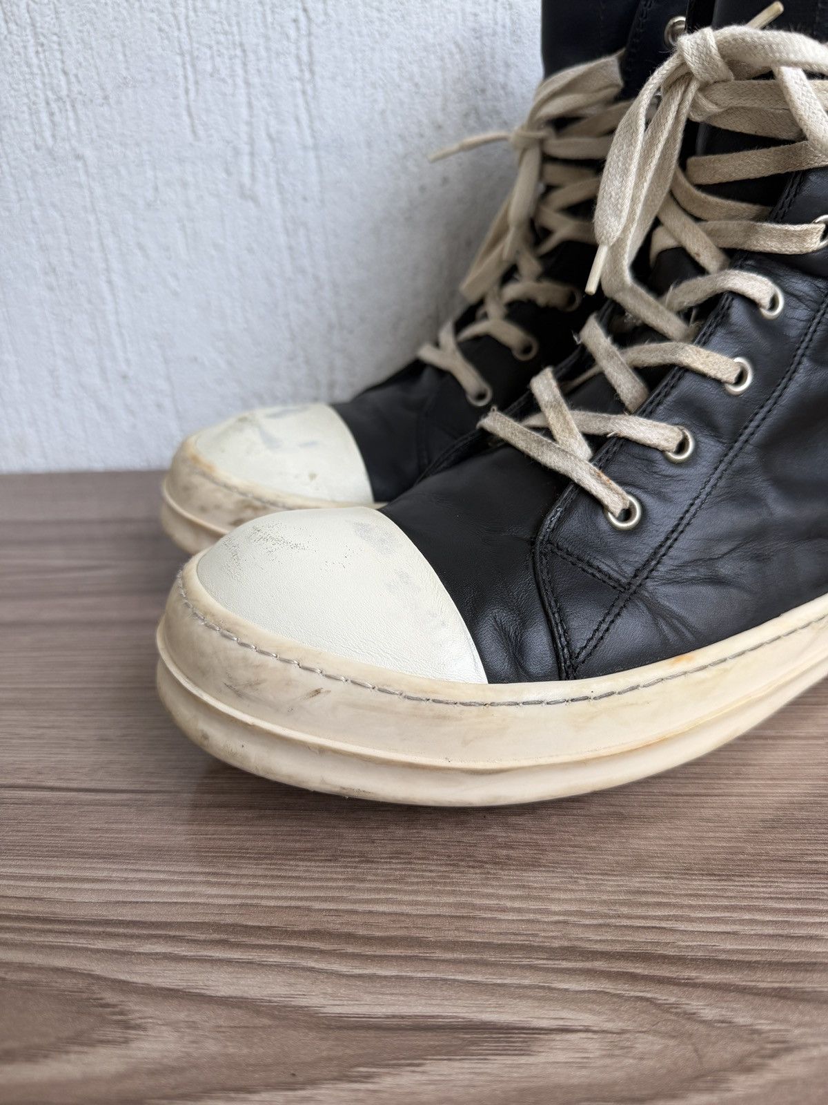 Rick Owens 🔥Rare w16 mainline ramones Size US 10.5 / EU 43-44 - 2 Thumbnail