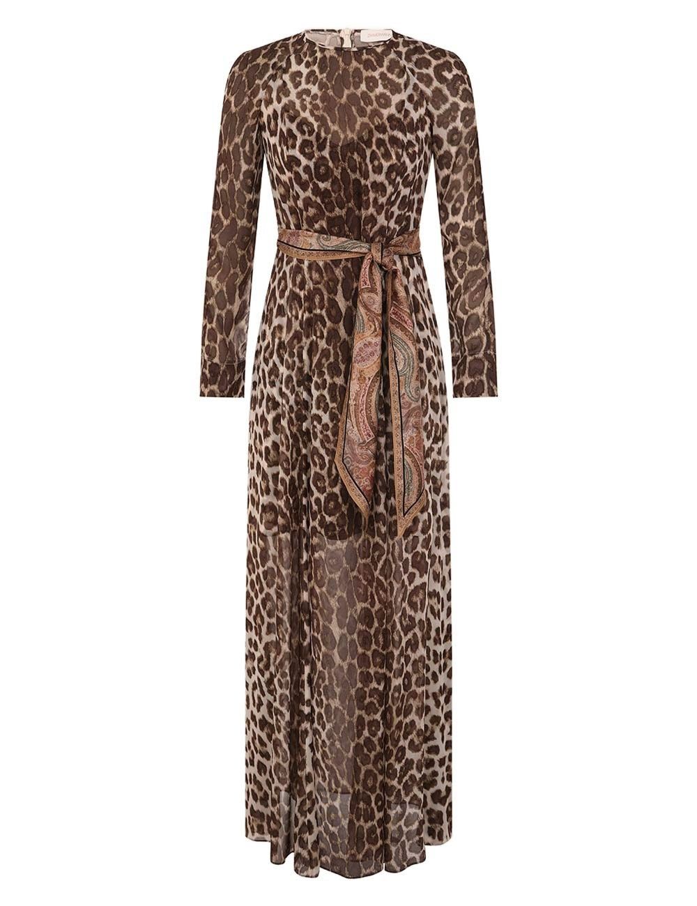 Zimmermann oc11z0925 Illustration Sheath Dress in Leopard Size XS / US 0-2 / IT 36-38 - 1 Thumbnail