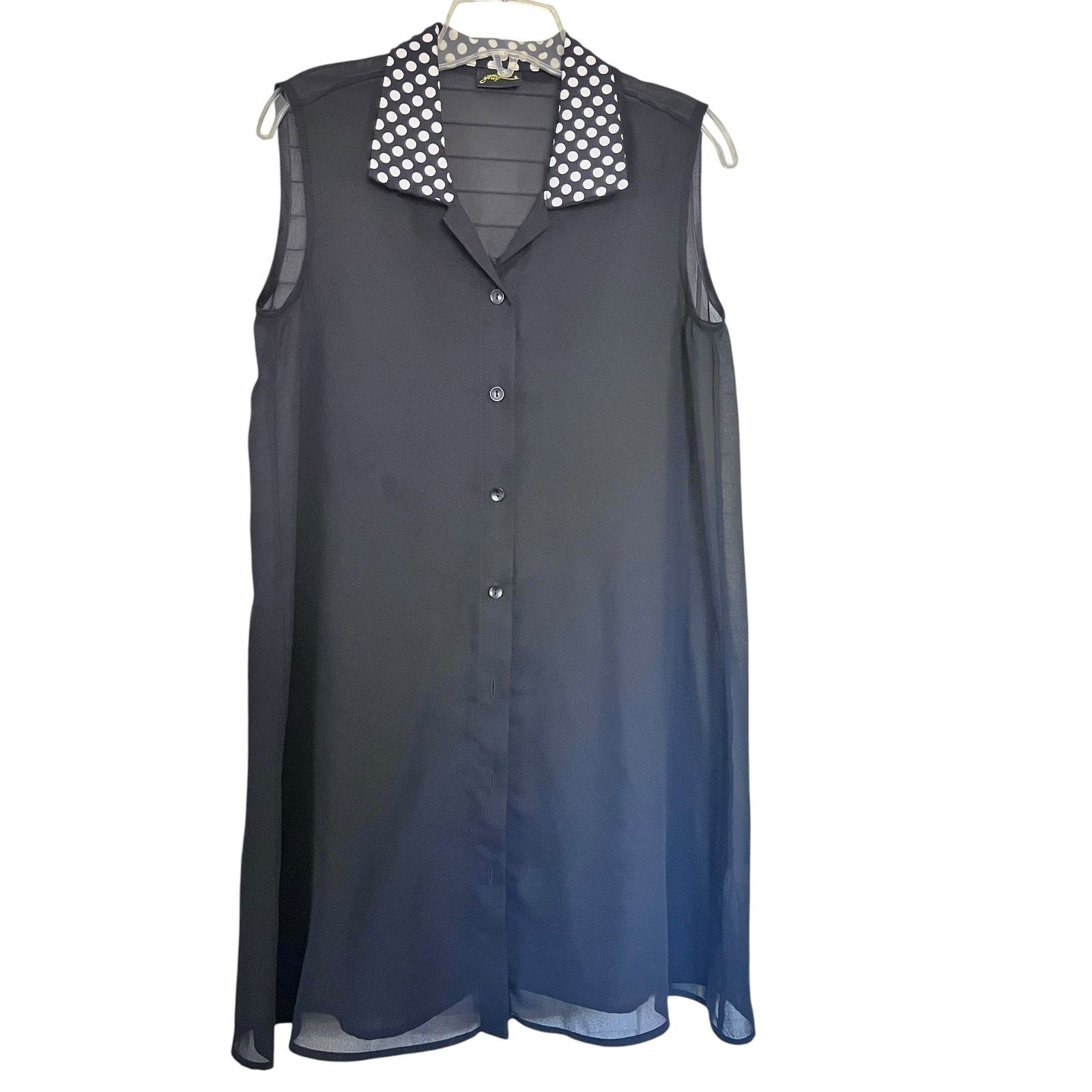 Other Gottex Black Sheer Sleeveless Bathing Suit Cover Up Tunic Size M / US 6-8 / IT 42-44 - 1 Thumbnail