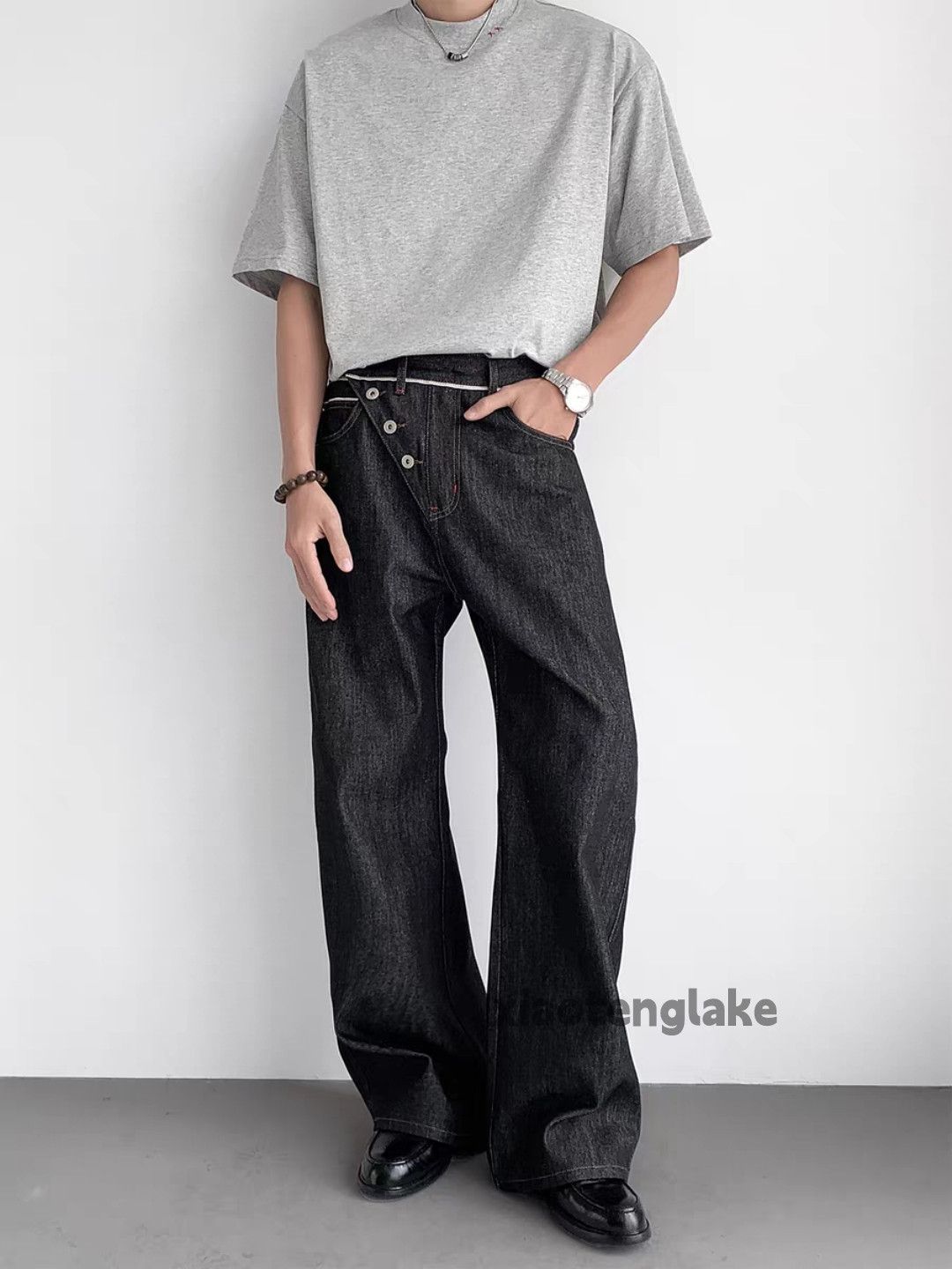 Jean Otl Balenciaga rickowens style flared loose baggy jeans Size US 36 / EU 52 - 7 Thumbnail