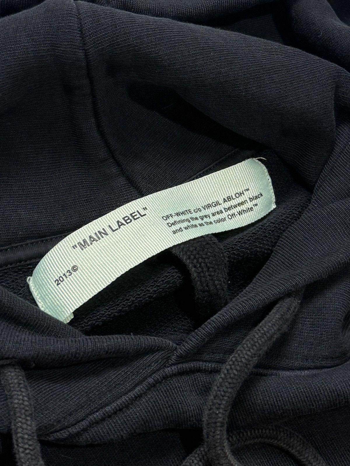 Off-White Off-White Hoodie Black yellow tape 18ss rare Size US S / EU 44-46 / 1 - 7 Thumbnail