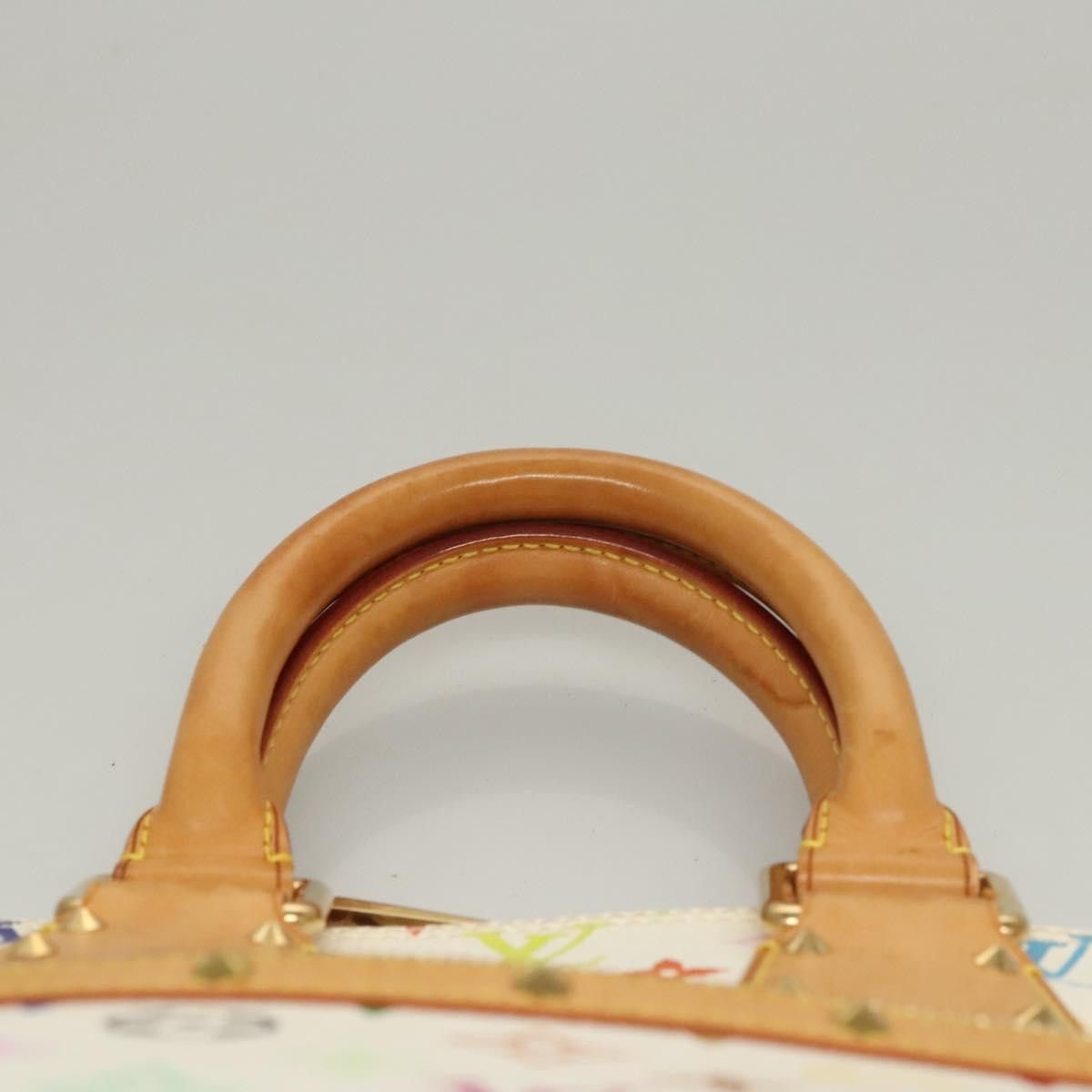 Louis Vuitton LOUIS VUITTON Monogram Multicolor Alma Hand Bag White M92647 Size ONE SIZE - 8 Thumbnail