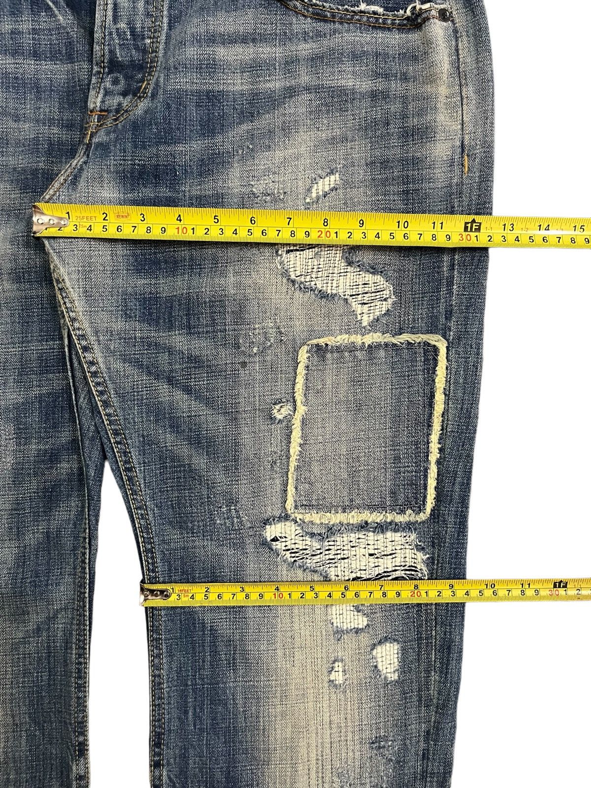 Le Grande Bleu (L.G.B.) Vintage American Eagle Outfitters Boro Distressed Loose Jean Size US 36 / EU 52 - 12 Thumbnail