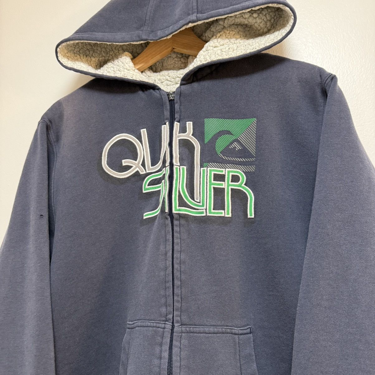Quiksilver Vintage Quiksilver Zip Up Hoodie Sweatshirt Large Size US L / EU 52-54 / 3 - 4 Thumbnail