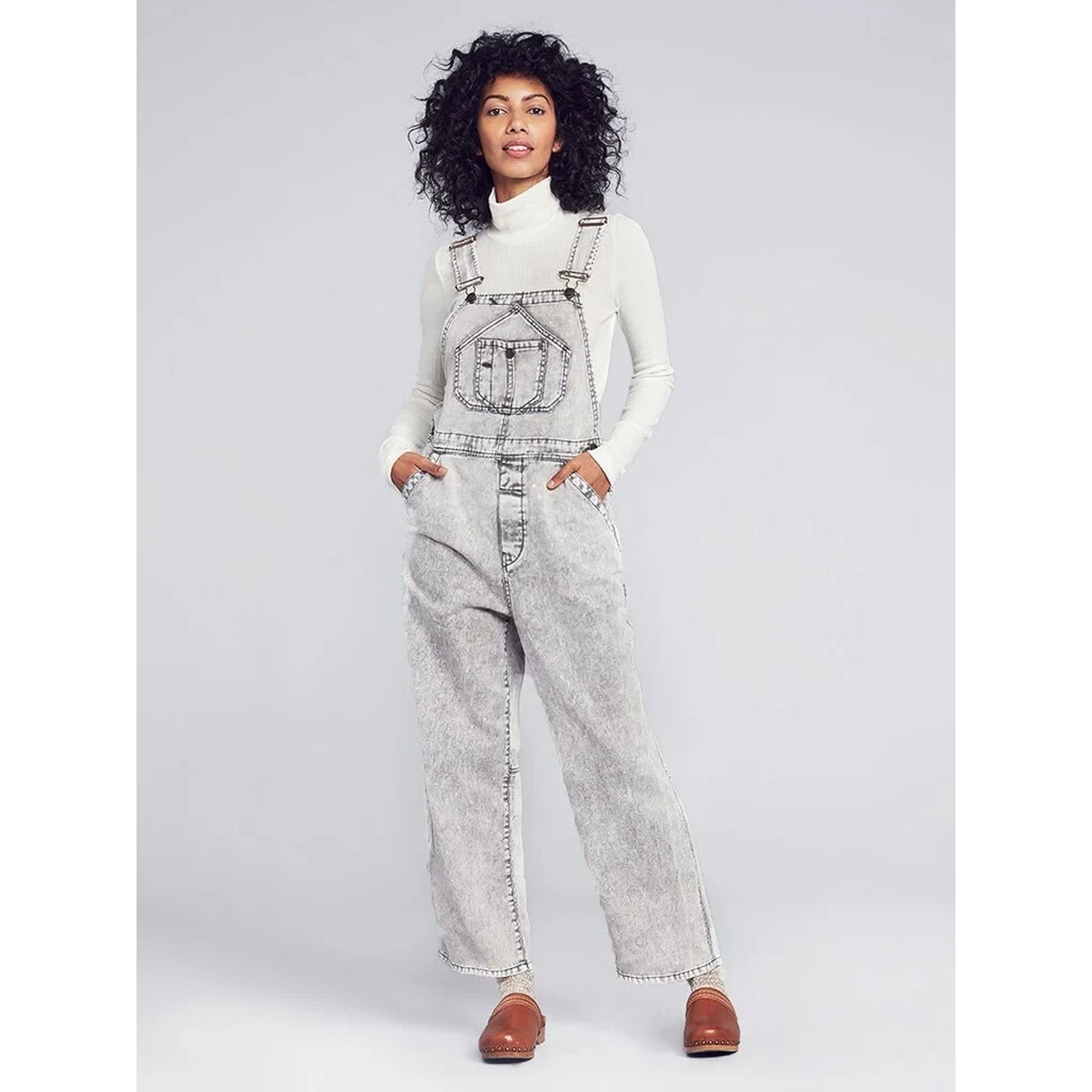 Faherty Faherty Mechanic Overall Storm Jumpsuit Cloud Grey M A000891 Size 30" / US 8 / IT 44 - 1 Thumbnail