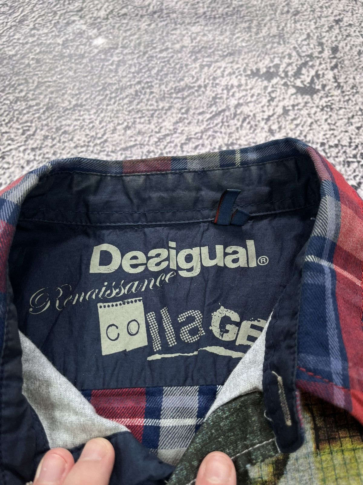 Desigual Vintage Desigual Y2K Patchwork Graphic Shirt M Size US M / EU 48-50 / 2 - 6 Thumbnail