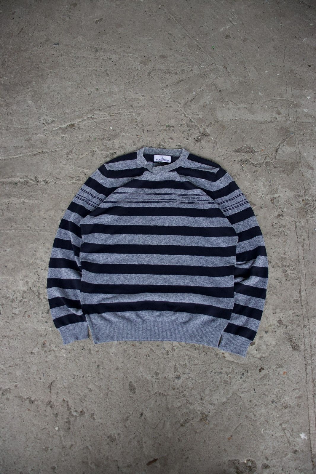 Stone Island Stone Island Striped Wool Knit Sweater Size US M / EU 48-50 / 2 - 2 Thumbnail