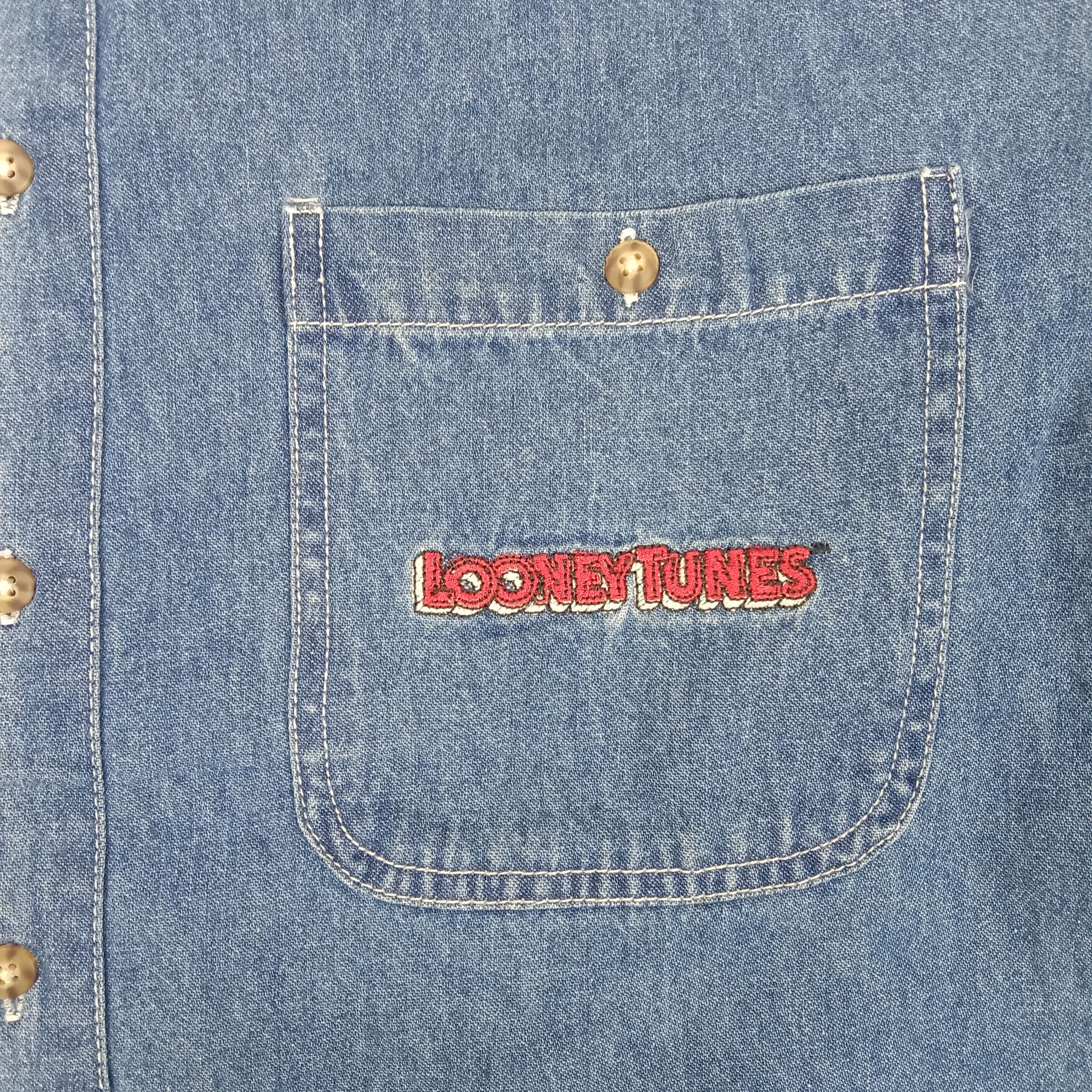Cartoon Network × Vintage Looney Tunes Embroidery Logo Cartoon Shirt Button Up Size US L / EU 52-54 / 3 - 6 Thumbnail