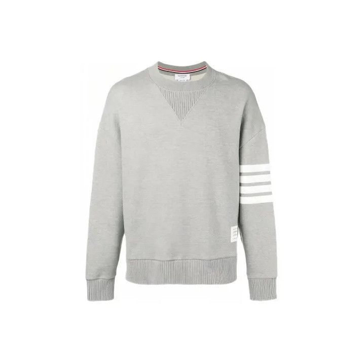 Thom Browne Thom Browne Classic Grey Long Sleeve Sweatshirt Size US S / EU 44-46 / 1 - 1 Thumbnail