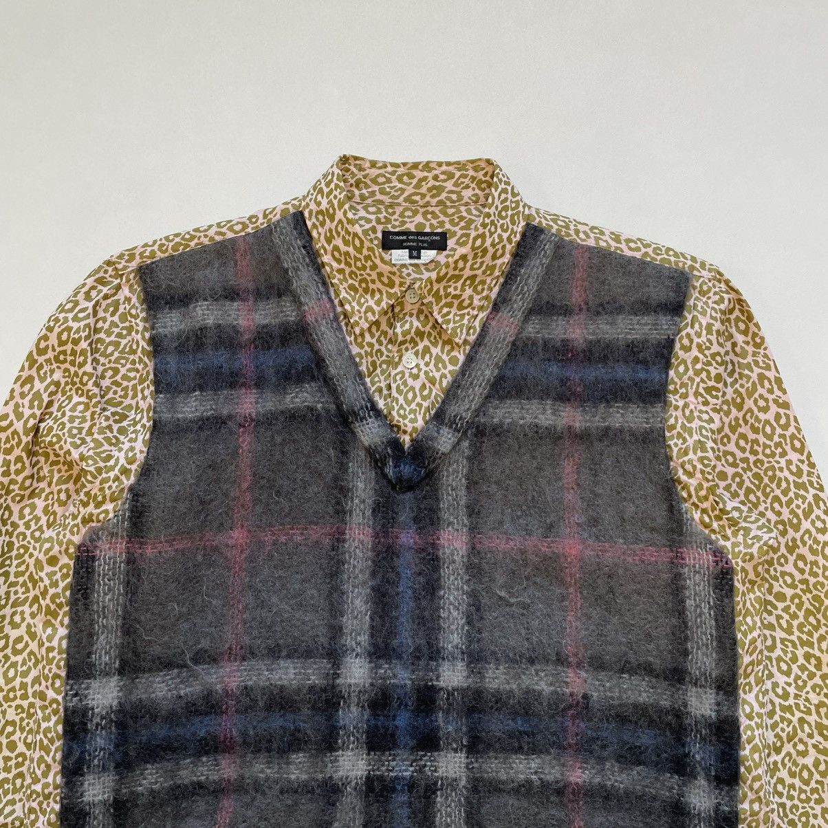 Comme des Garcons Homme Plus A/W 10 Hybrid Mohair Front Panelled Shirt Size US M / EU 48-50 / 2 - 3 Thumbnail