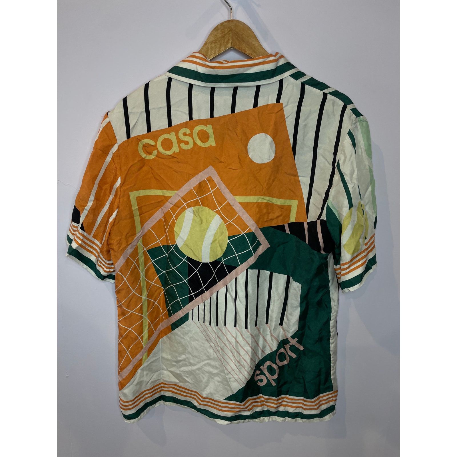 Casablanca Casablanca Silk Button Up Green Multi Used Small Size US S / EU 44-46 / 1 - 3 Thumbnail