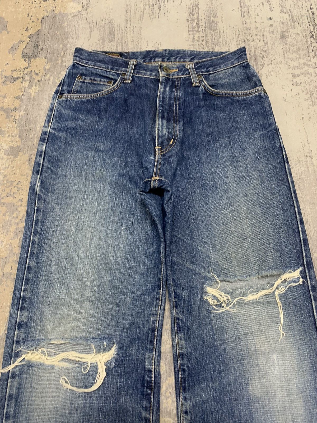 Japanese Brand Edwin Distressed Denim Jeans Japanese Archive Size US 28 / EU 44 - 5 Thumbnail