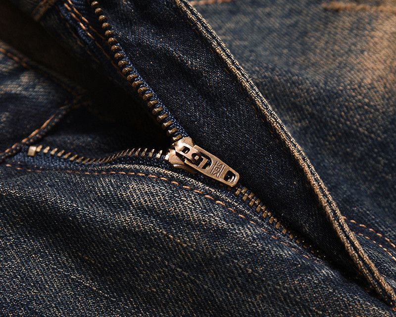Vintage American-style distressed vintage straight-leg jeans Size US 32 / EU 48 - 4 Thumbnail