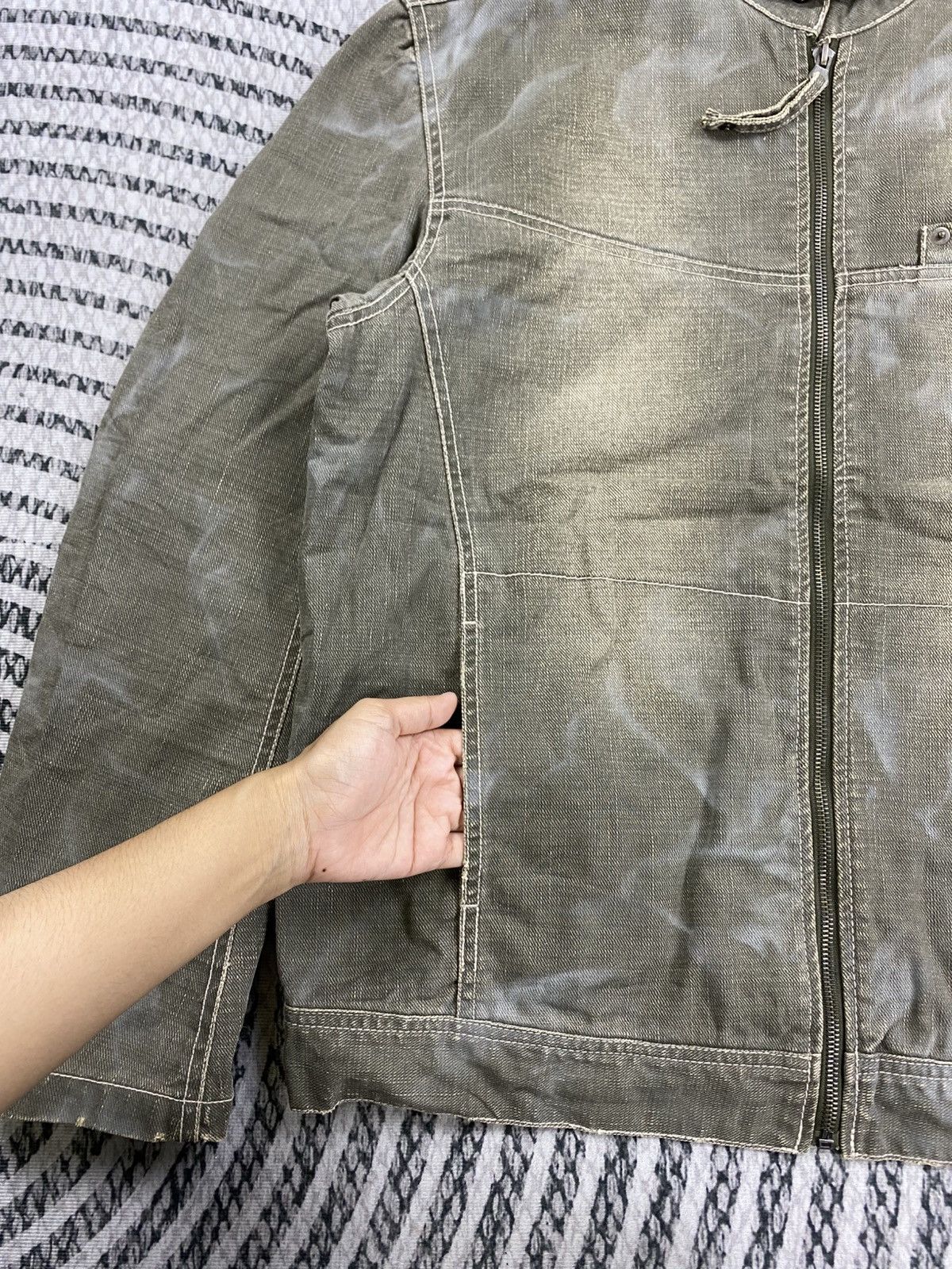 Japanese Brand Vintage Allix Design Company Tokyo Japan Denim Zipper Jacket Size US M / EU 48-50 / 2 - 7 Thumbnail