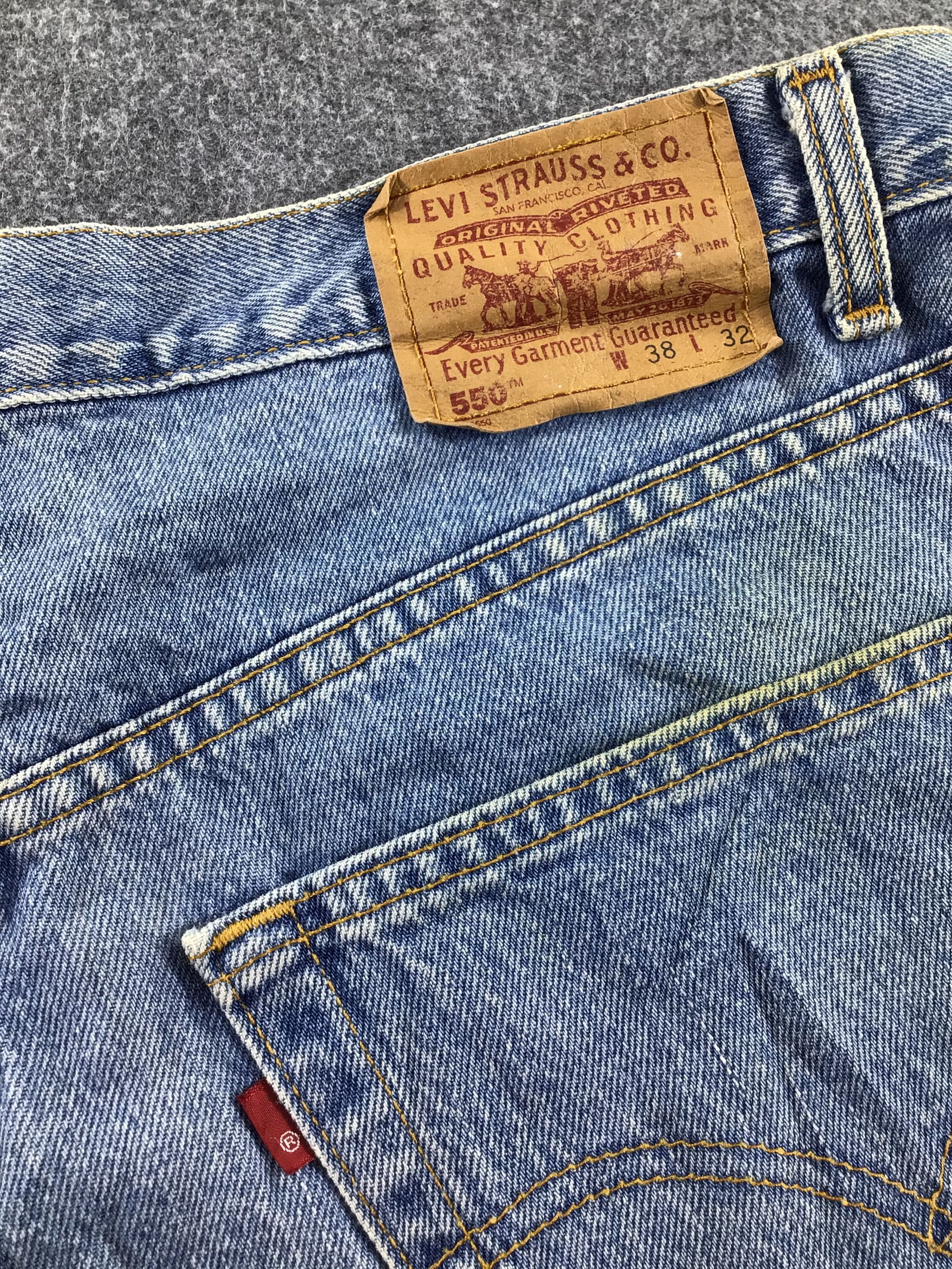 Levi's Vintage Levis 550 Jeans Dirty Medium Wash -J535 Size US 39 - 5 Thumbnail