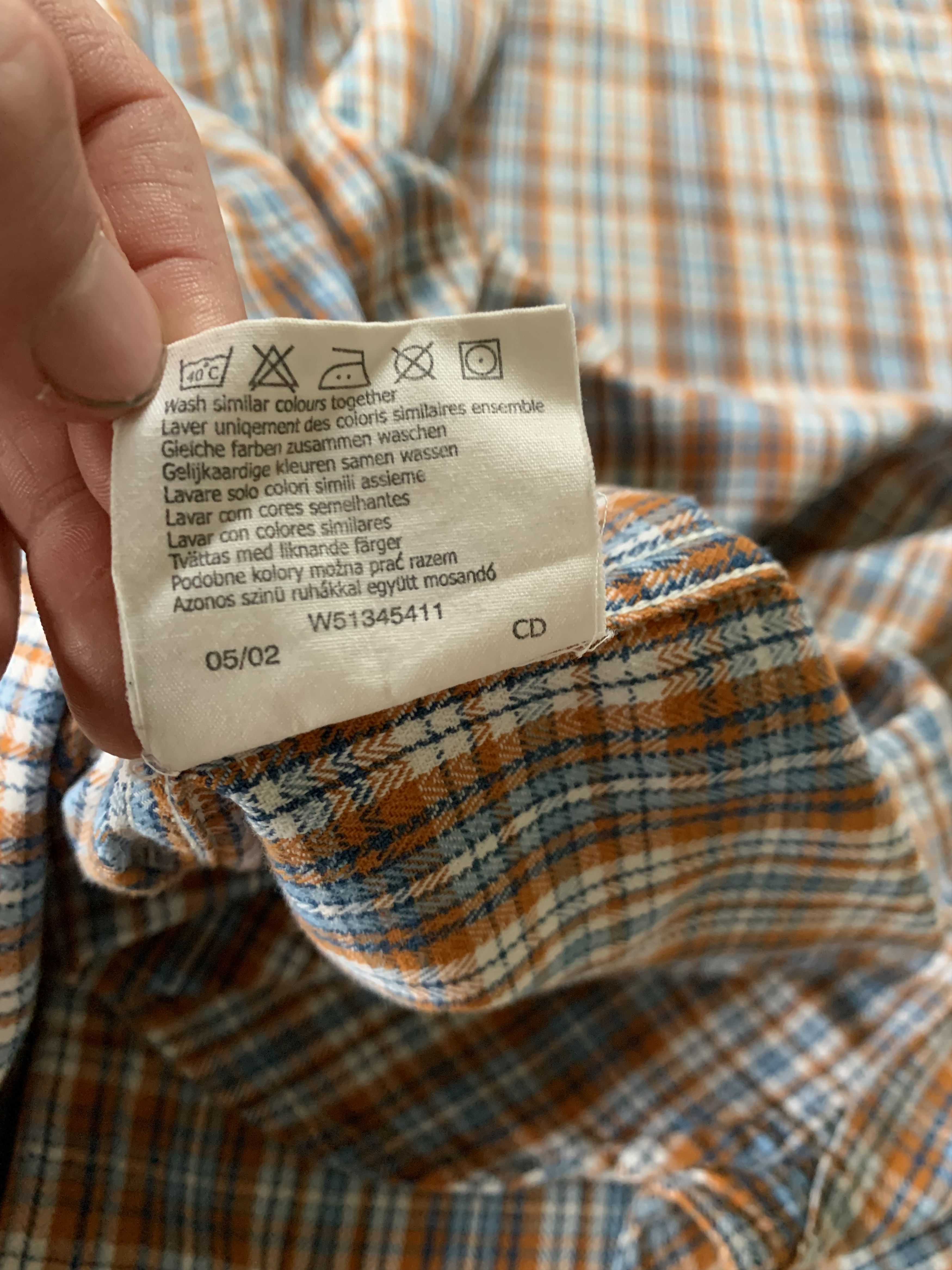 Vintage × Wrangler Wrangler Plaid Cotton Short Sleeve Shirt Size US S / EU 44-46 / 1 - 7 Thumbnail