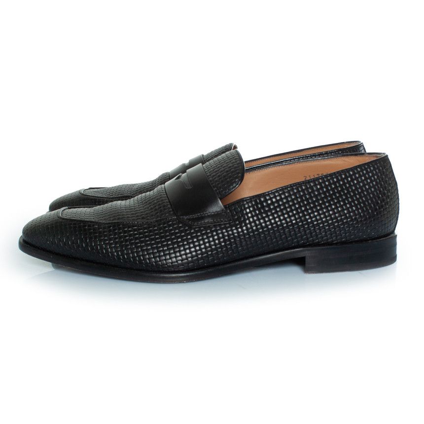 Hugo Boss Boss, Lisbon woven leather loafers Size US 10 / EU 43 - 2 Thumbnail