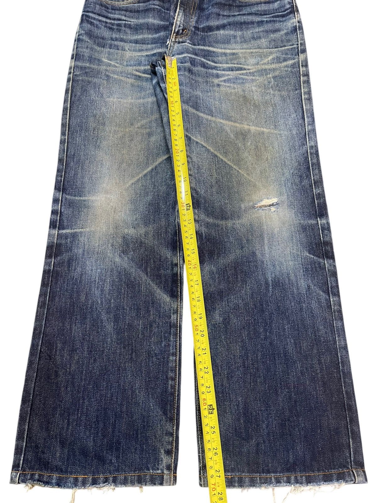 14th Addiction Vintage Japanese Brand Blue Faded Wash Style Baggy Jeans Size US 31 - 13 Thumbnail