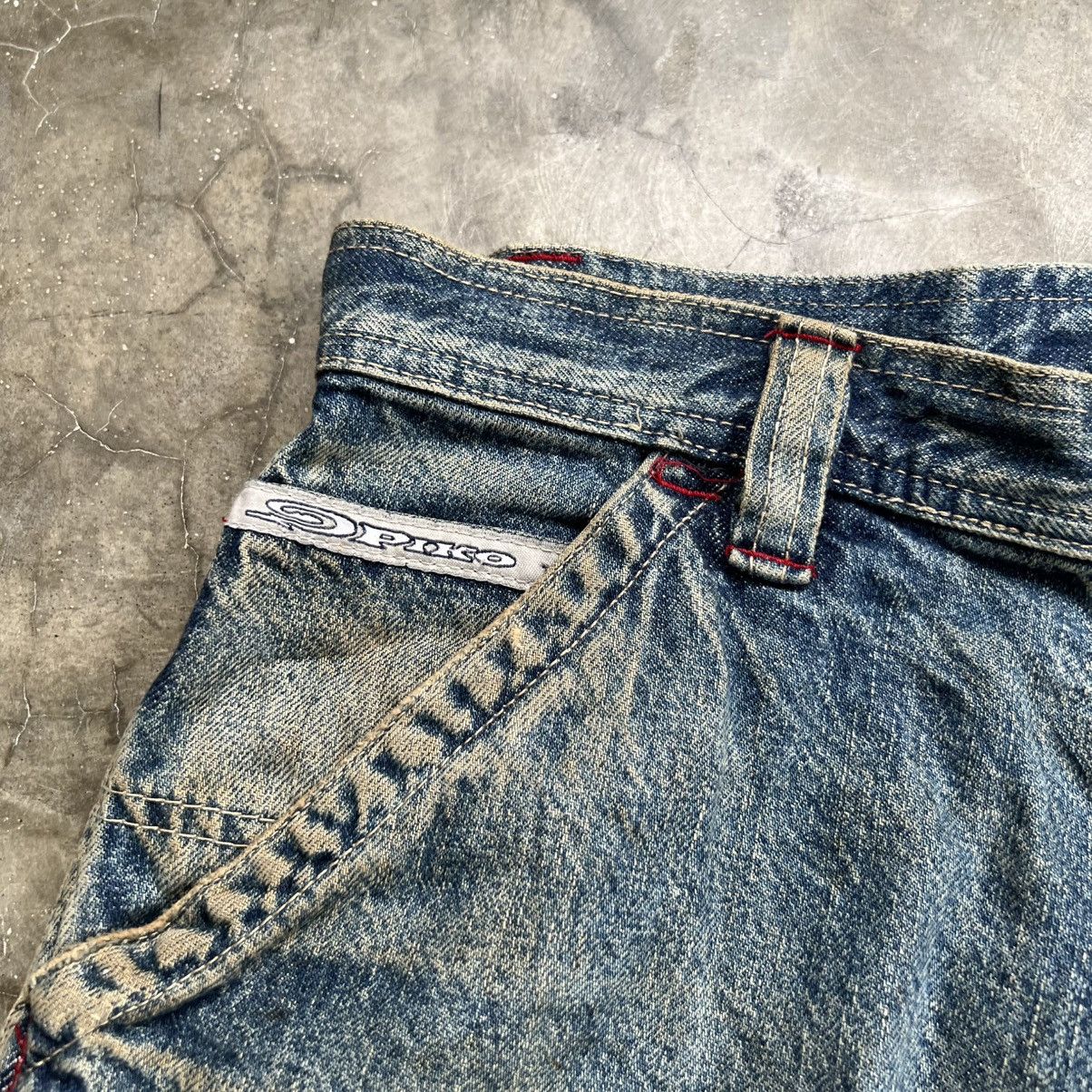 JNCO 2000s Piko Surf Jnco Style Distressed Carpenter Jort Jeans Size US 32 / EU 48 - 5 Thumbnail